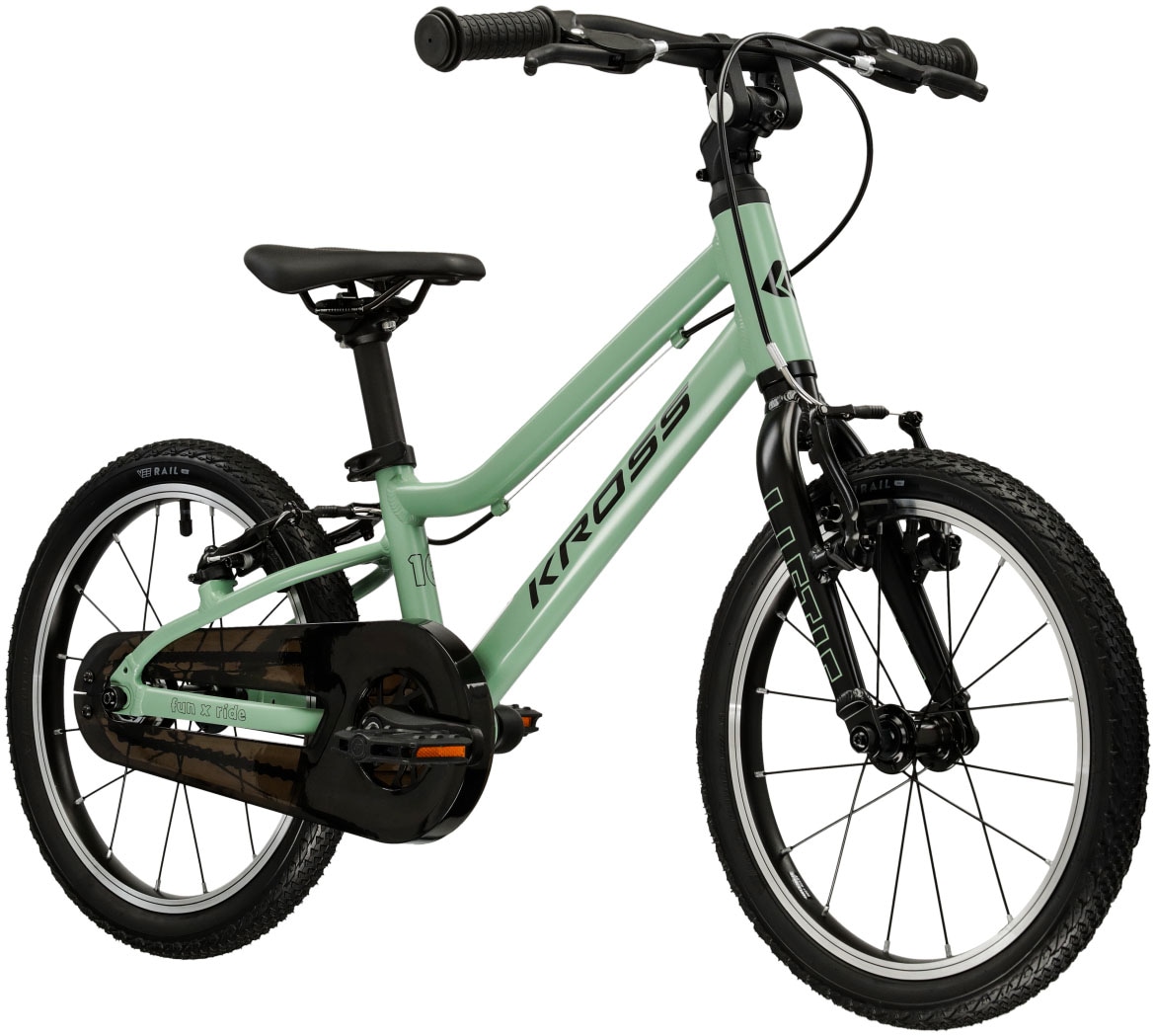 Kross Kinderfahrrad »KROSS Kinderrad Lightweight Liftie 16" grün«, 1 Gang, ohne Schaltung