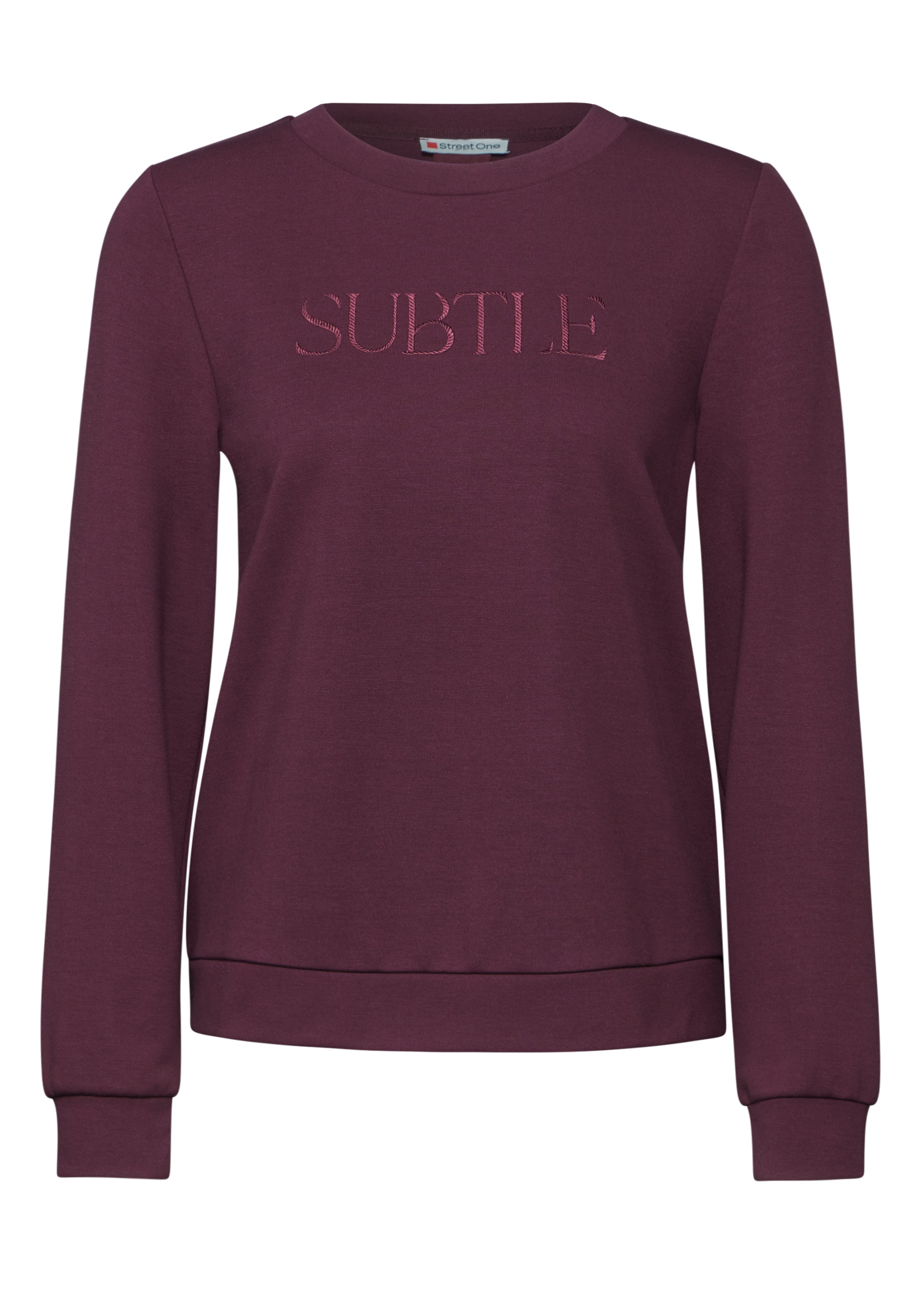 STREET ONE Langarmshirt, aus elastischem Materialmix