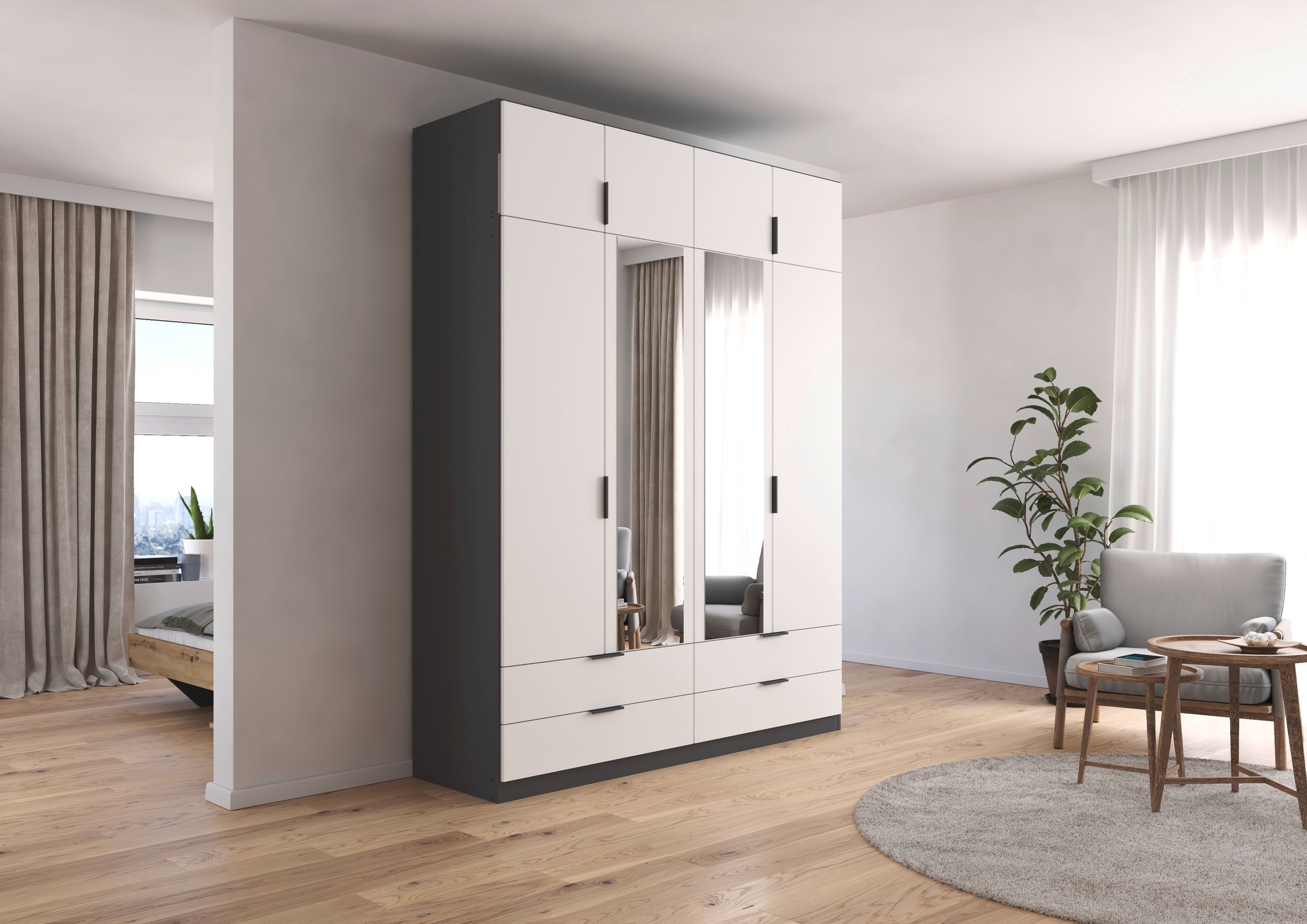 rauch Kleiderschrank "Drehtürenschrank Schrank Garderobe Ankleide Schlafzim günstig online kaufen