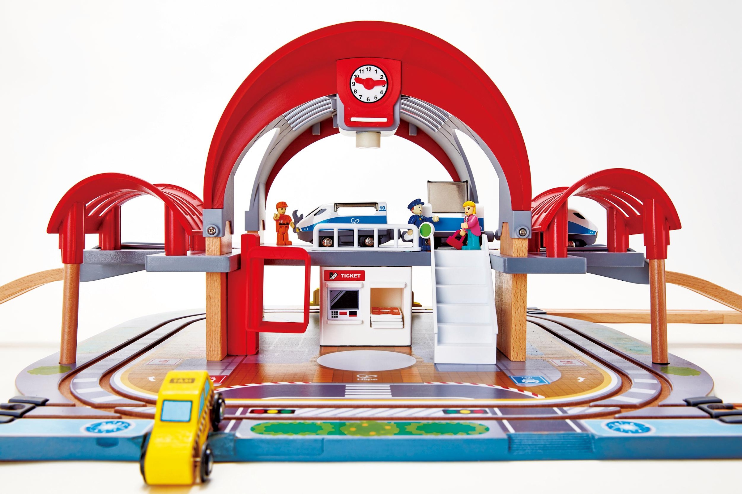 Hape Spielzeugeisenbahn-Gebäude »Großstadtbahnhof mit Licht und Sound«