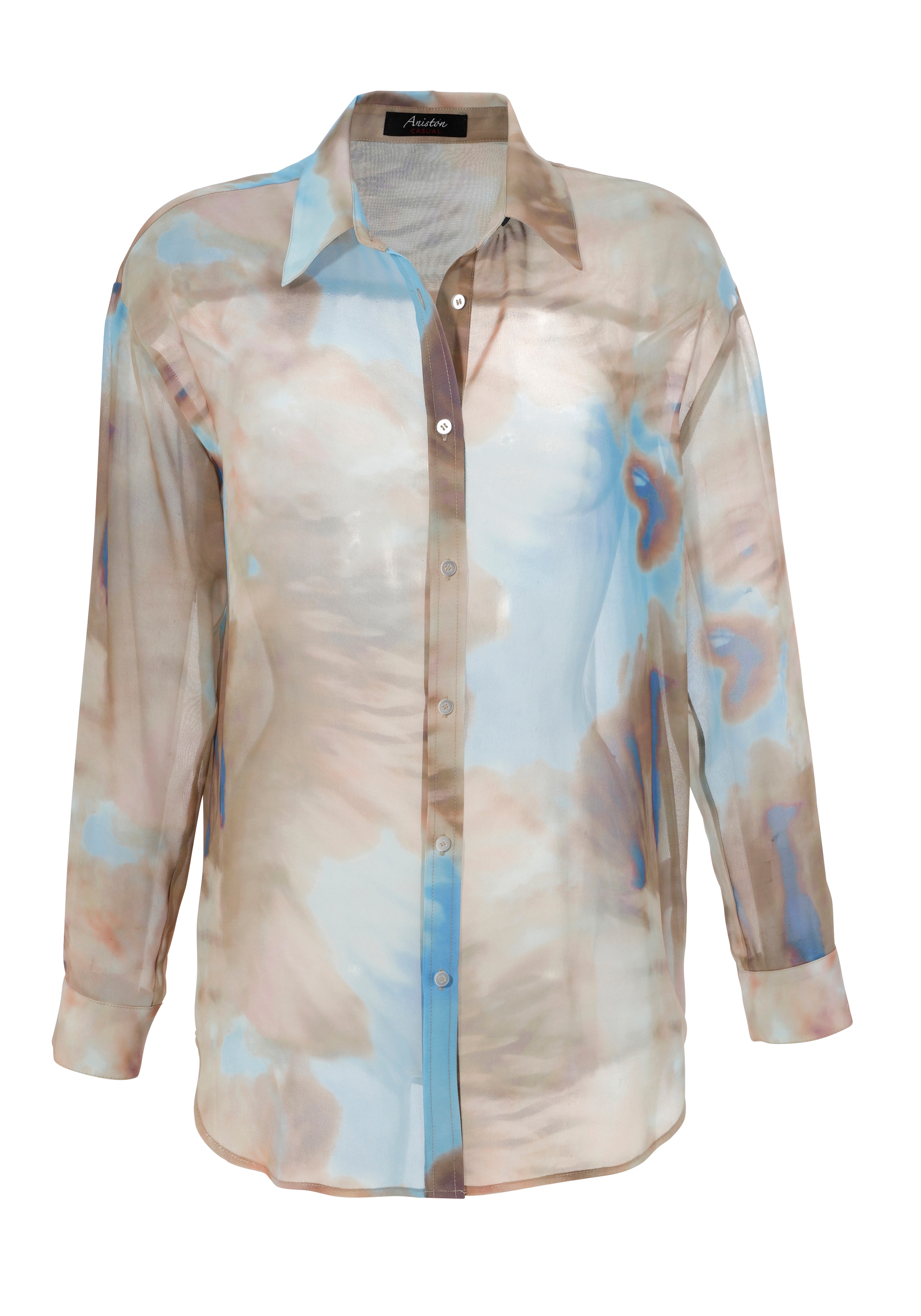 Aniston CASUAL Hemdbluse, mit Batik-Druck kaufen topmodischem | BAUR für