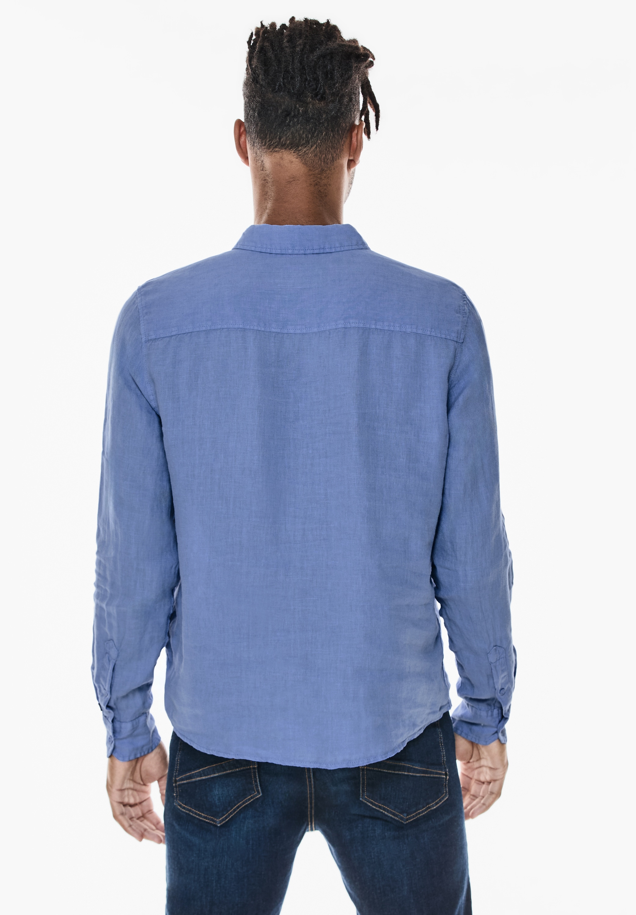 STREET ONE MEN Langarmhemd, soft und weich