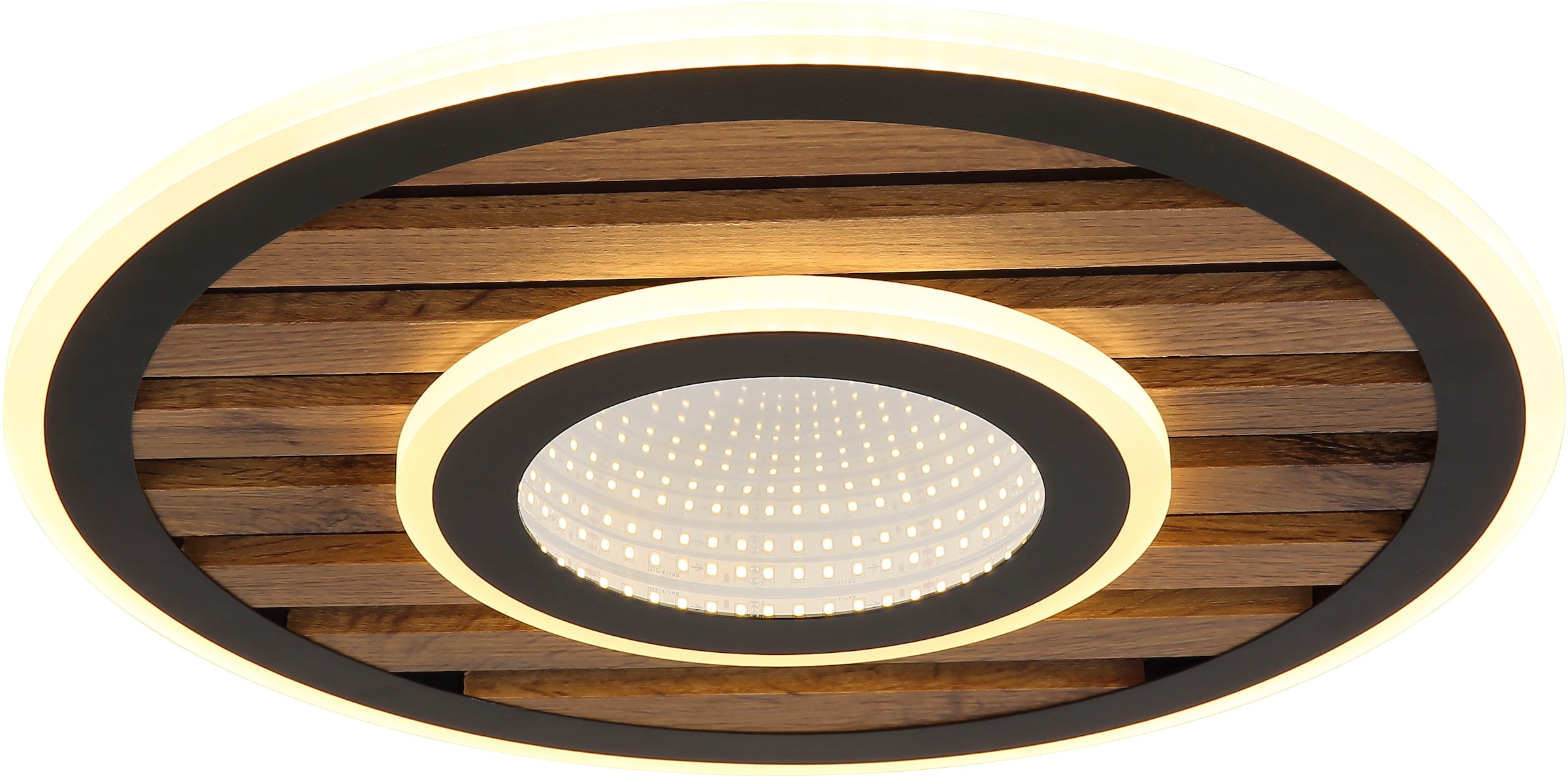 GLOBO LIGHTING LED Deckenleuchte »WOODY«, 1 flammig, Leuchtmittel LED-Modul | LED fest integriert, Memoryfunktion, die deine bevorzugte Einstellung speichert