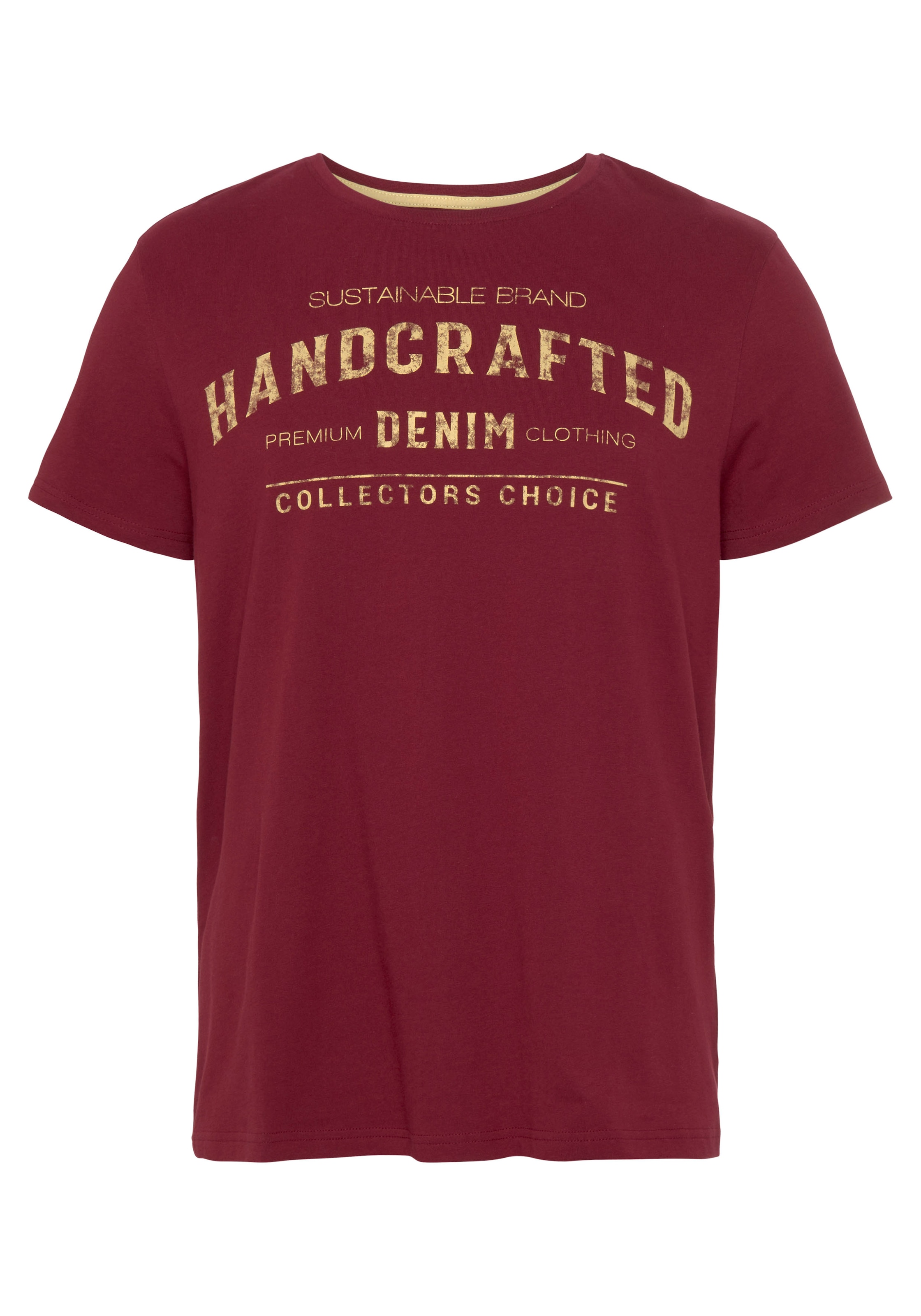 AJC T-Shirt, Kurzarm, schmale Passform, im Vintage-Design