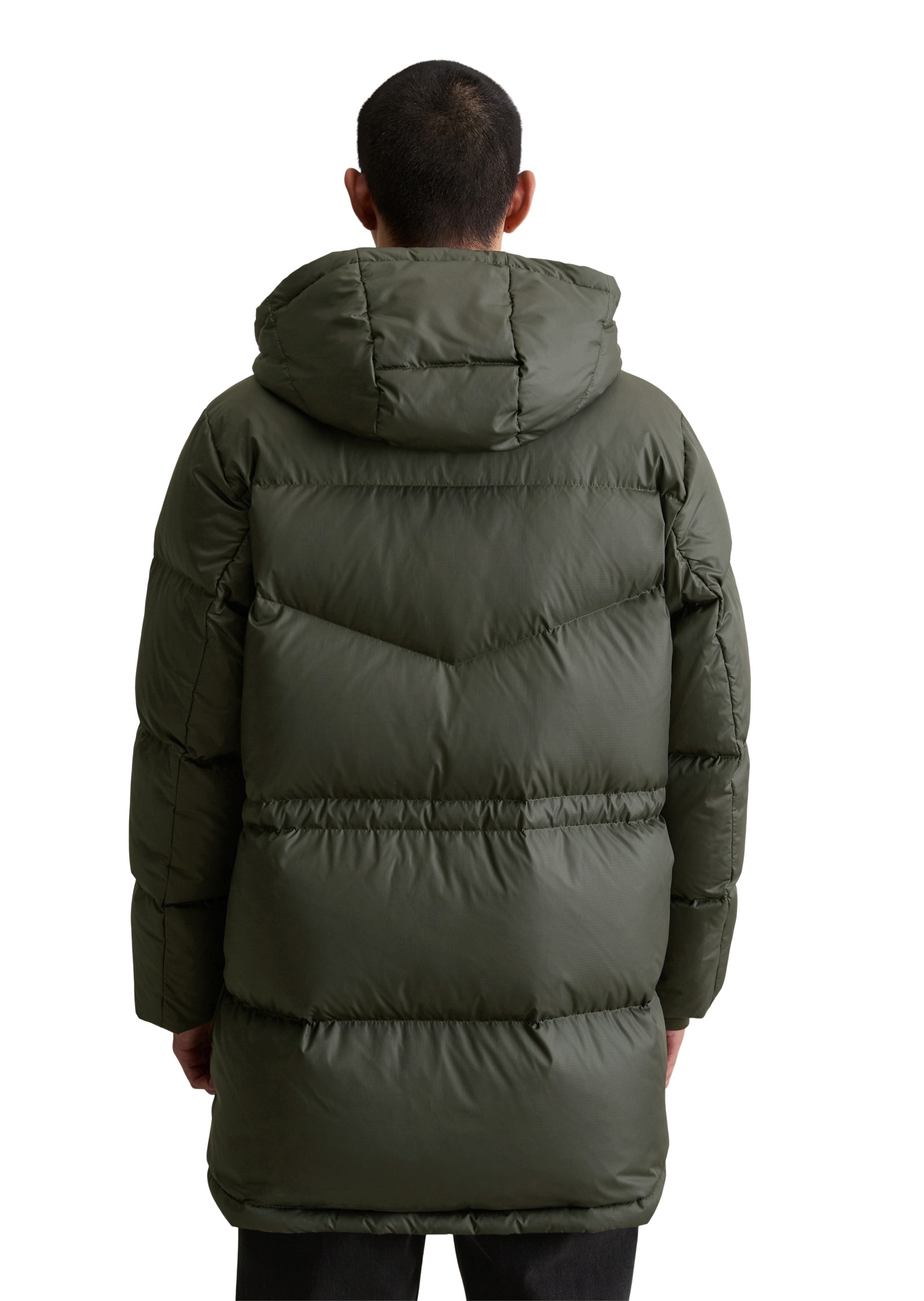 Thumbnail - Marc OPolo DENIM Daunenmantel regular fit, mit fixierter Kapuze