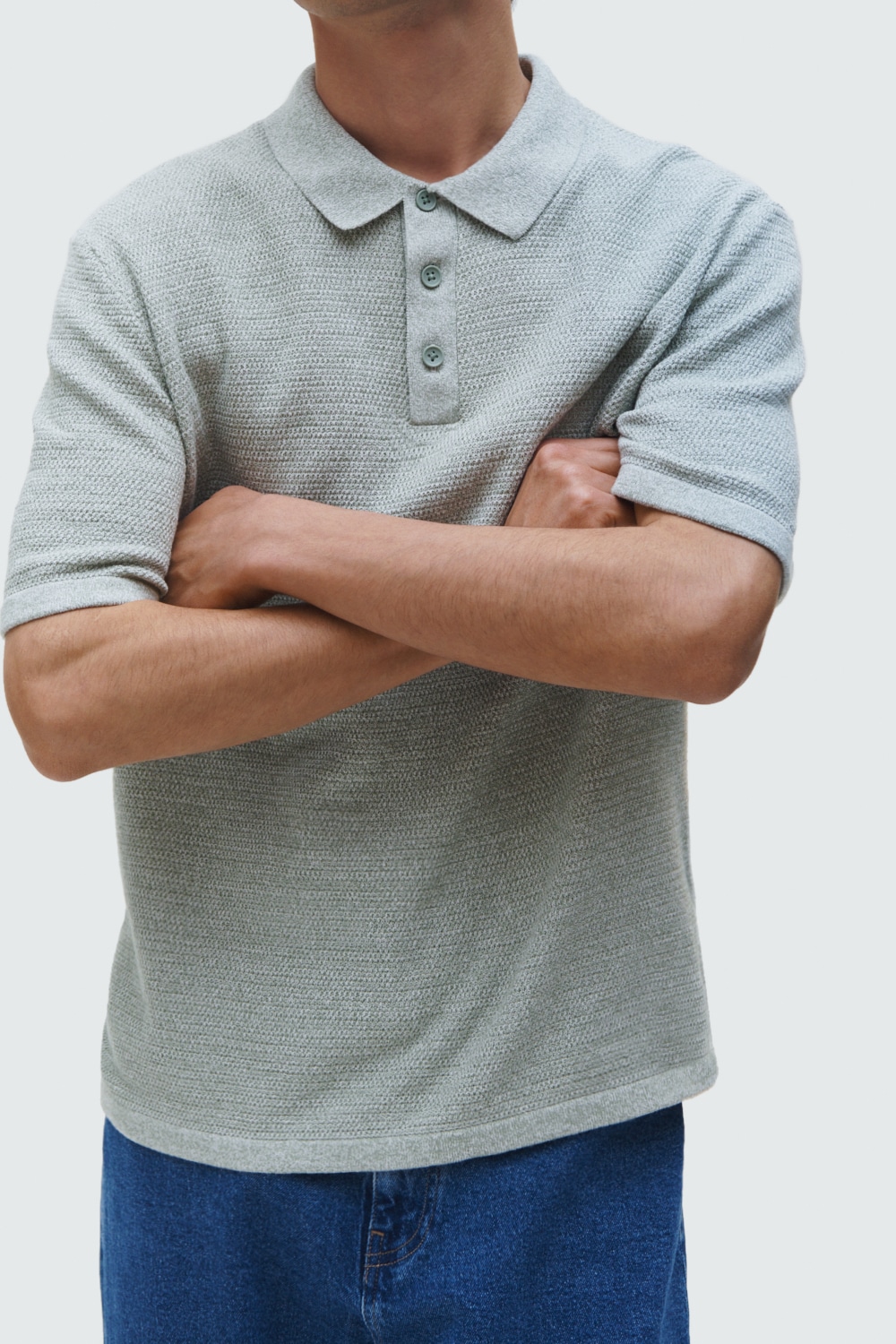 Jack & Jones Kurzarmpullover »JJEGEORGE KNIT POLO SS SN«, mit Polo Kragen