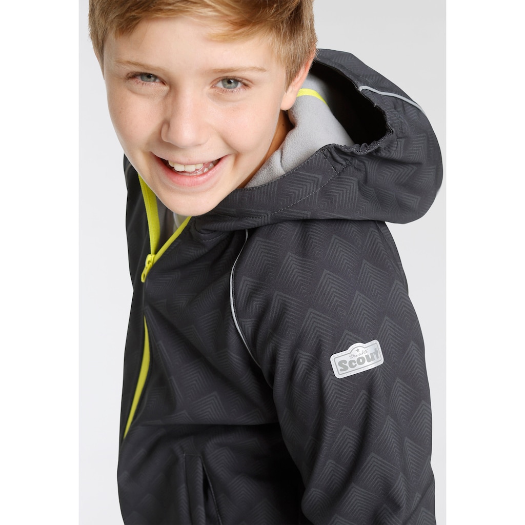 Scout Softshelljacke »DINOS«, mit Kapuze