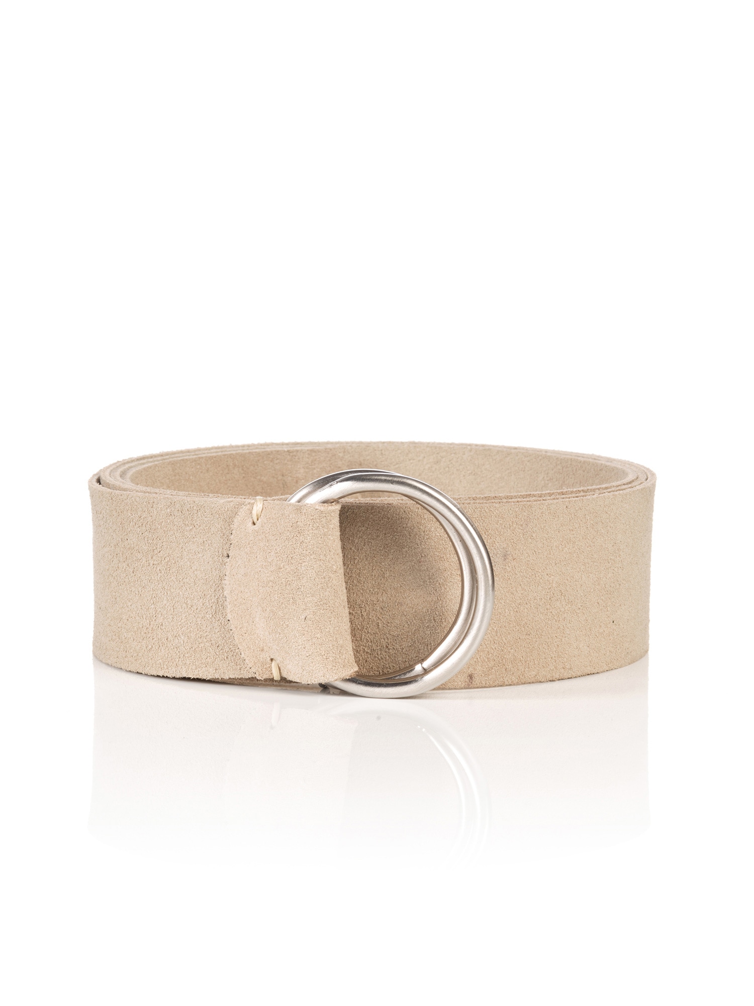 MONTI Ledergürtel "MILANO" Rauleder, modische Ringschließe, One Size – 120 cm Länge