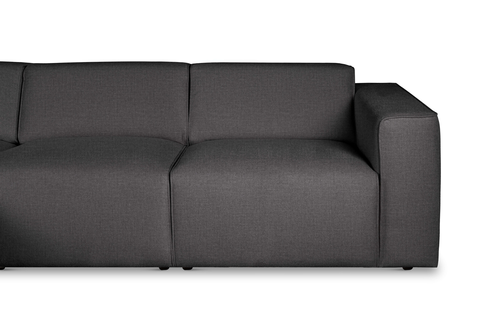 Home affaire Ecksofa »Noord mit Kedernaht, Breite 281 cm, L-Form« Cord, Struktur, Webstoff, mit Wellenunterfederung, Massivholzrahmen