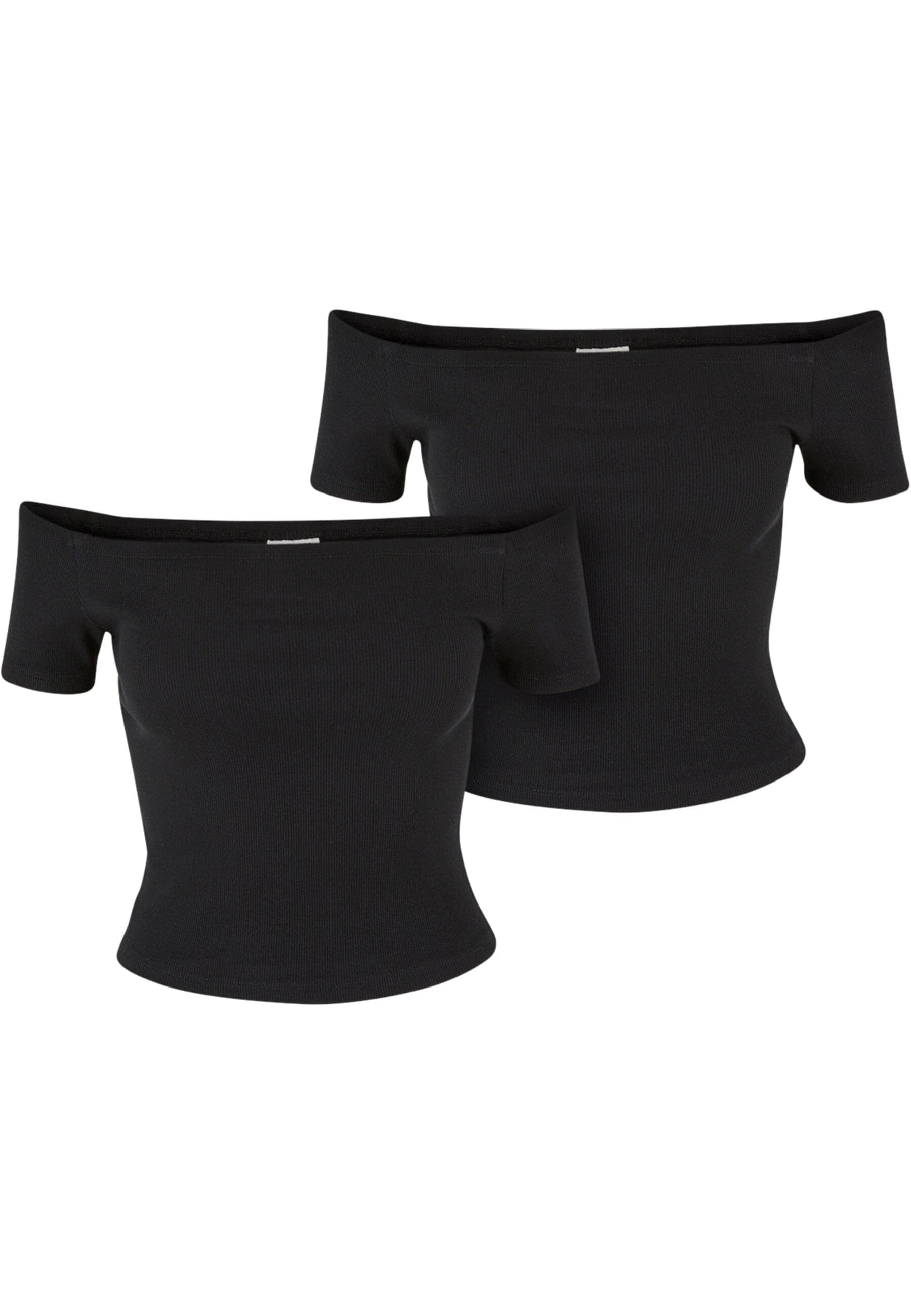 URBAN CLASSICS T-Shirt "Urban Classics Ladies Organic Off Shoulder Rib Tee günstig online kaufen