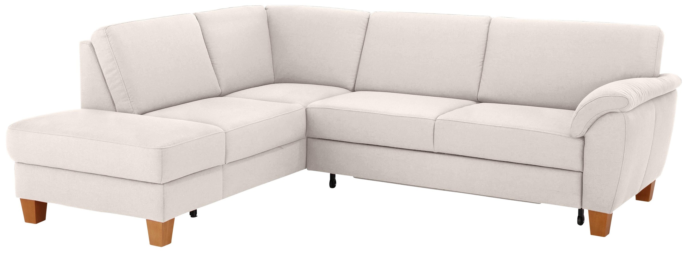 Home affaire Ecksofa "Alta L-Form" mit Federkern und Kontrastnaht, Füße Buc günstig online kaufen