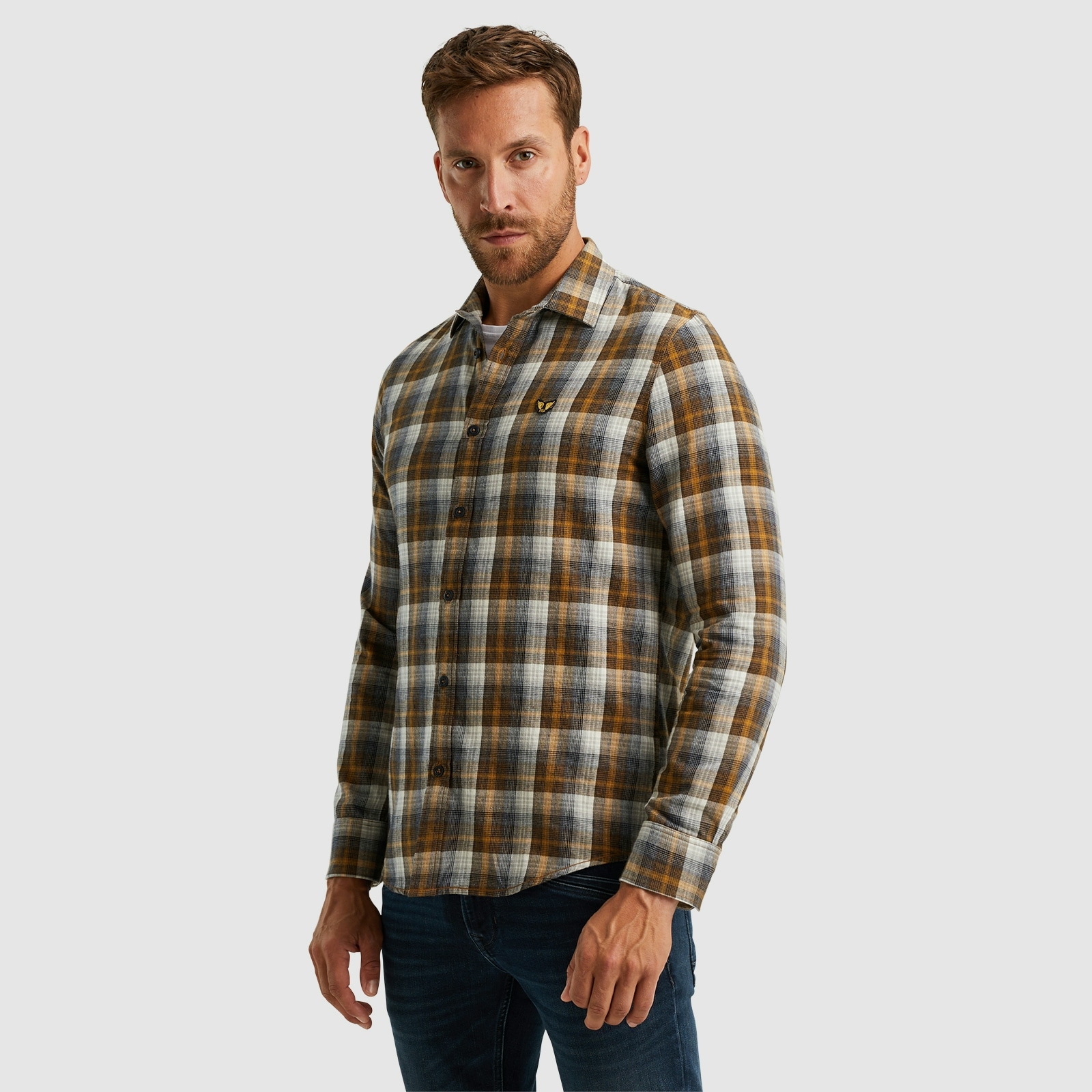 PME LEGEND Karohemd »Long Sleeve Shirt Twill Yarndyed Check«, mit Karomuster