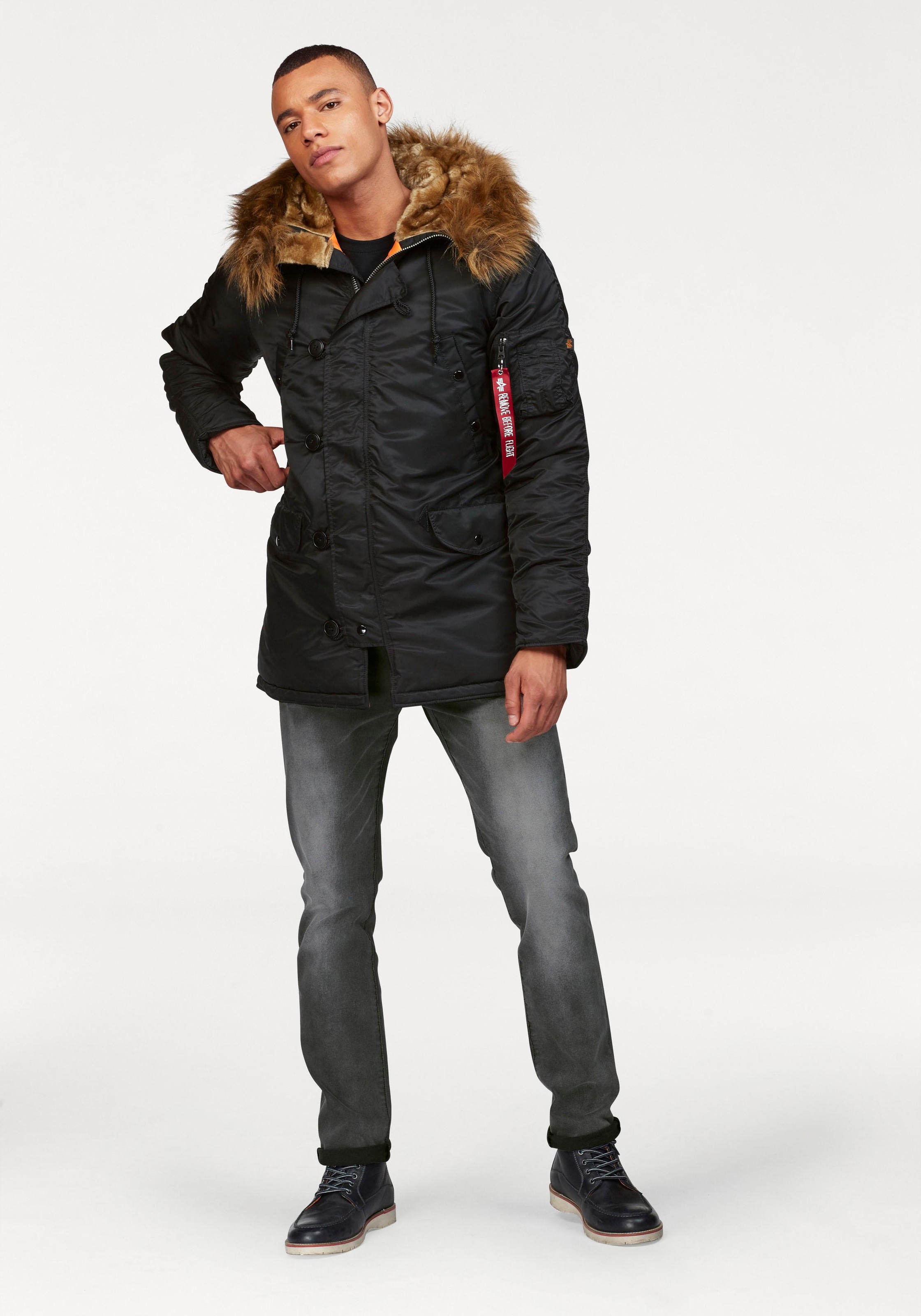 Alpha Industries N-3B Vf59 Parka Black Size S 3