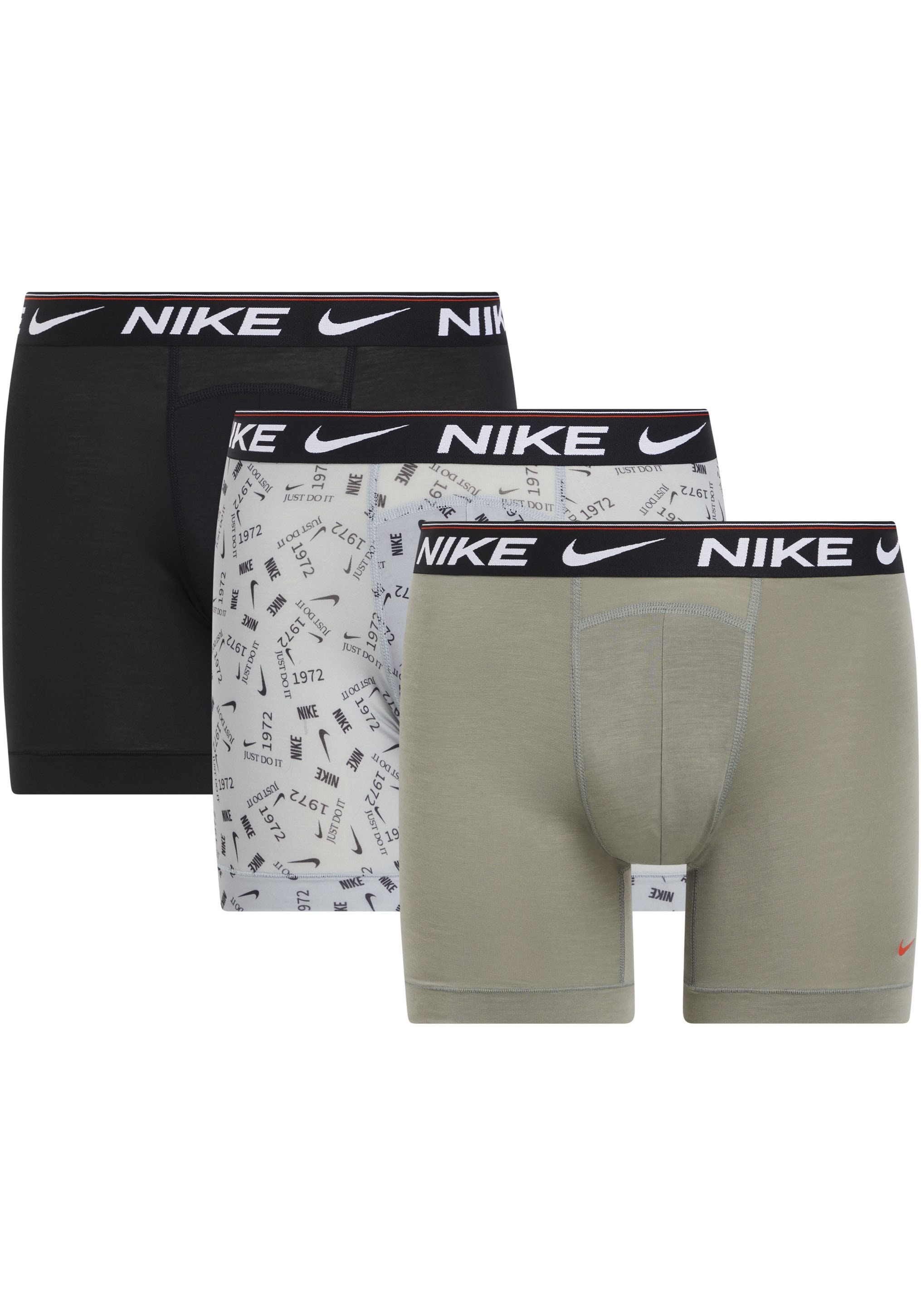 NIKE Underwear Boxershorts "BOXER BRIEF 3PK", (Packung, 3 St., 3er), mit Logo auf dem Bund