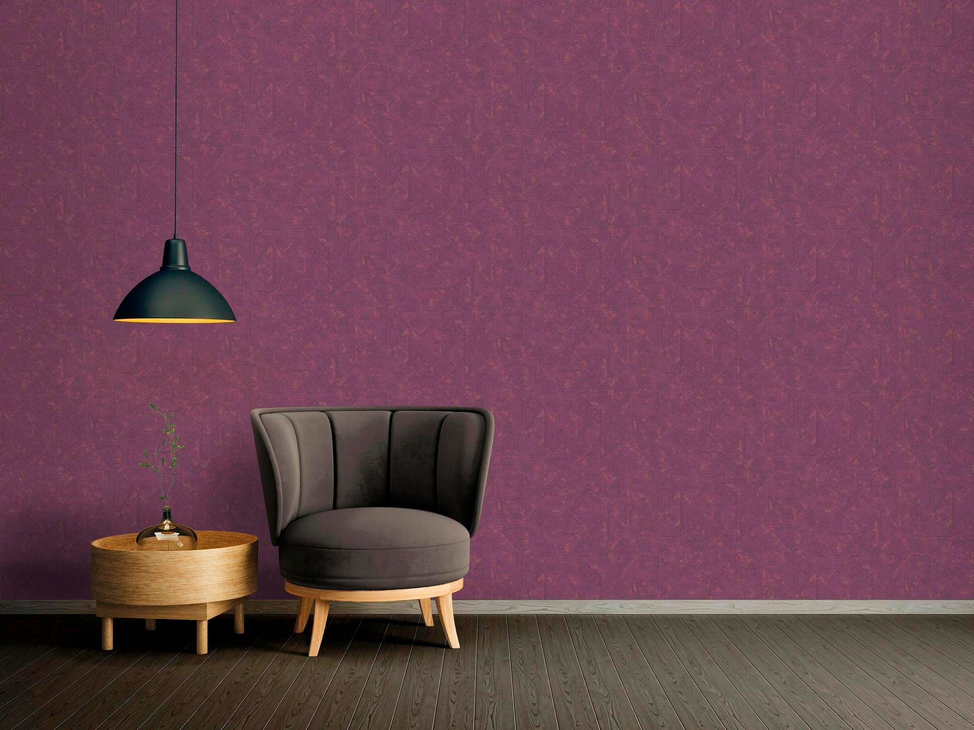 Architects Paper Vliestapete »Absolutely Chic« Motiv | Strukturmuster | gemustert leicht strukturiert Struktur Tapete Design Grafik Vliestapete Metallic Tapeten Wohnzimmer