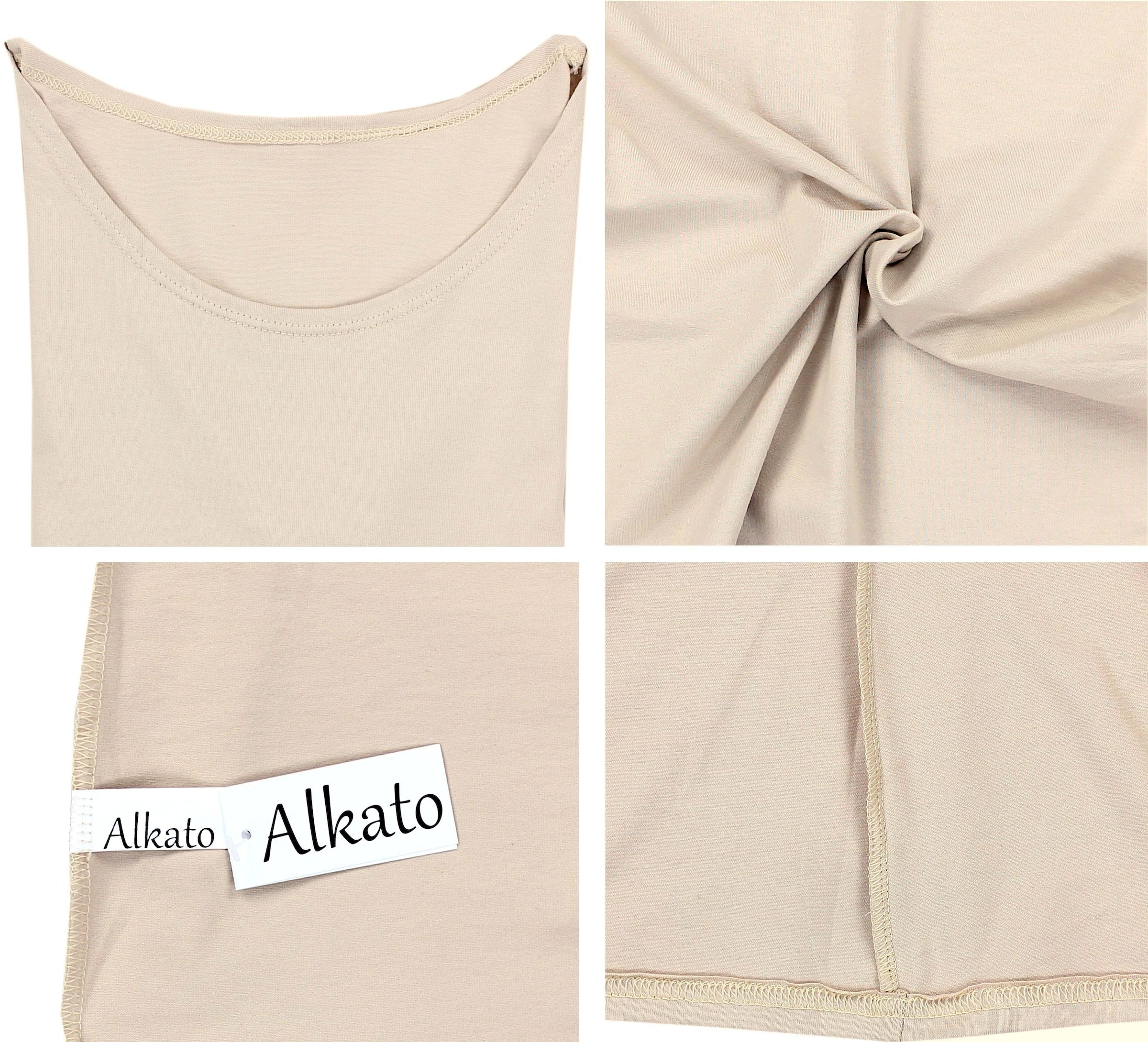 ALKATO Langarmshirt »Damenshirt Alkato Damen Langarm Longshirt Langarmshirt«
