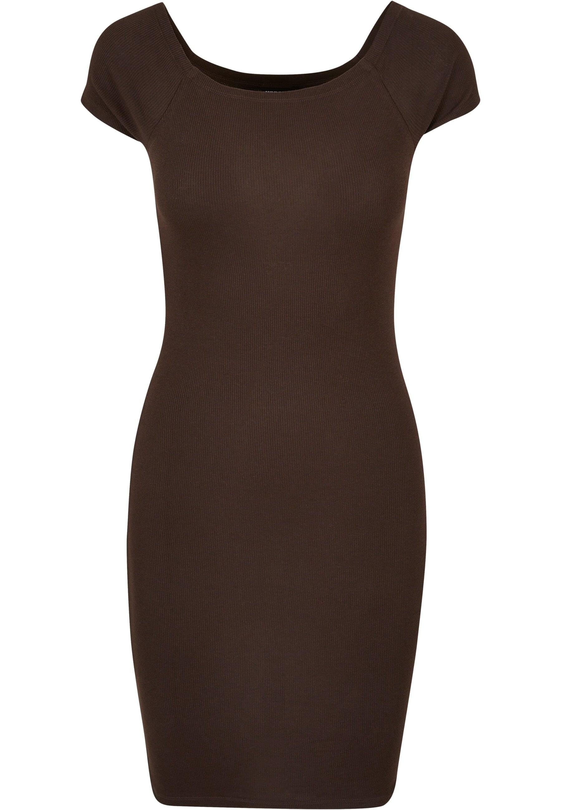 URBAN CLASSICS Shirtkleid "Urban Classics Damen Ladies Off Shoulder Rib Dre günstig online kaufen