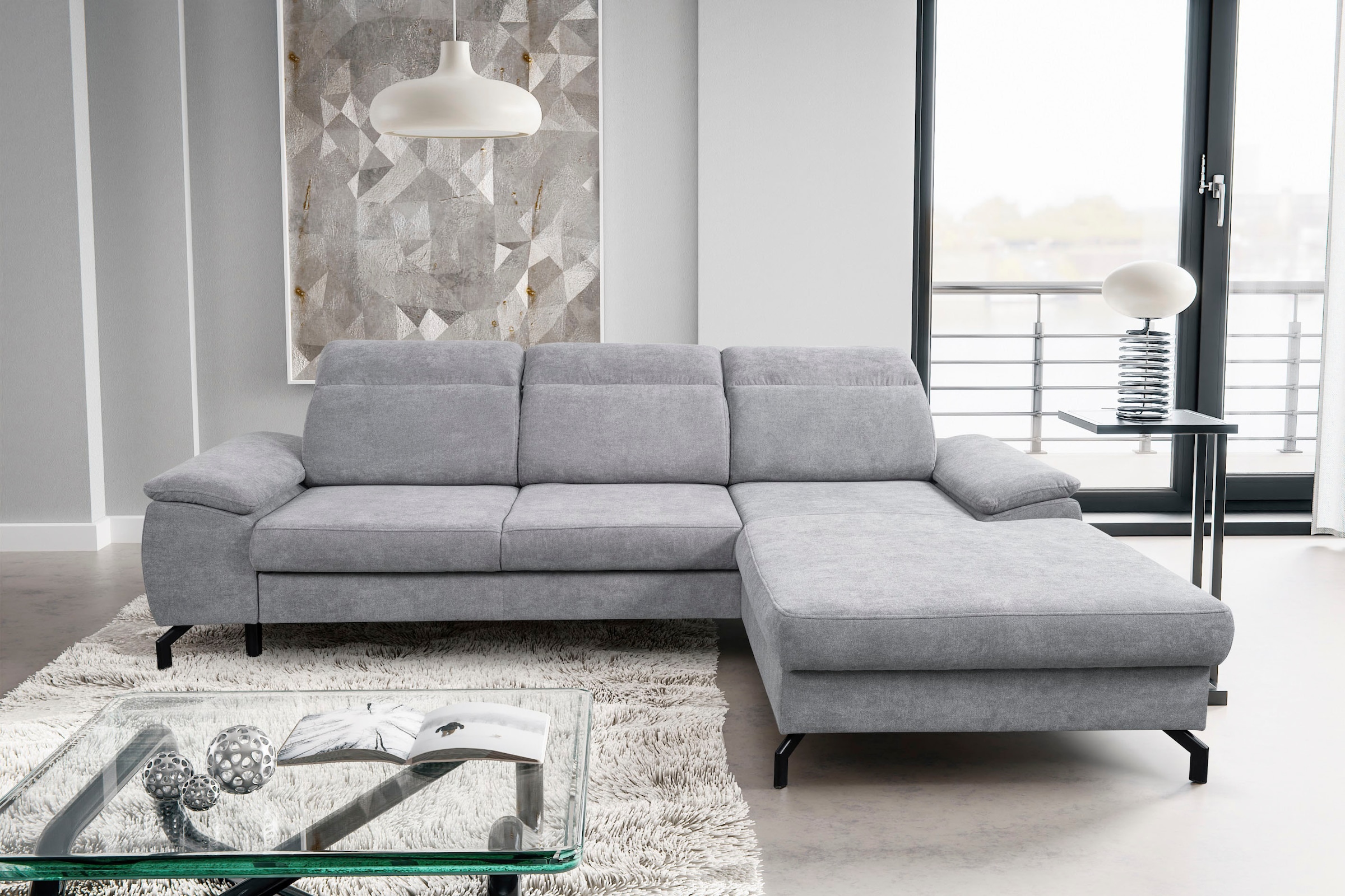 WERK2 Ecksofa »Panama L-Form«, Modernes Sofa Mit Schlaffunktion ...