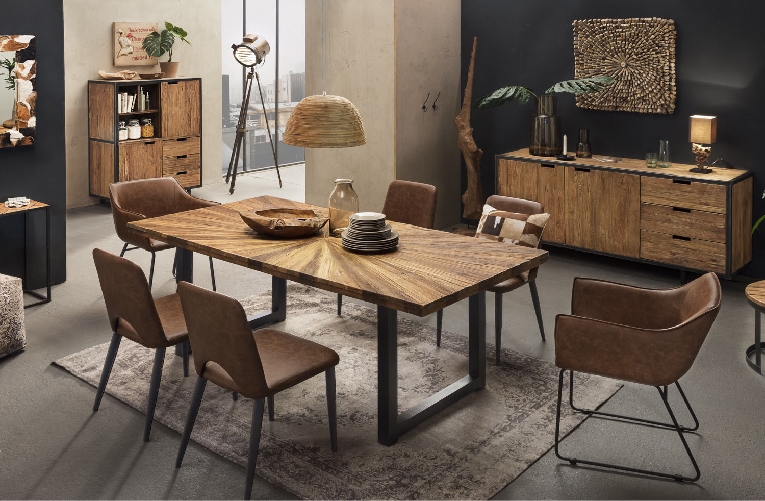 Thumbnail - SIT Esstisch trendiges Kufen-Gestell