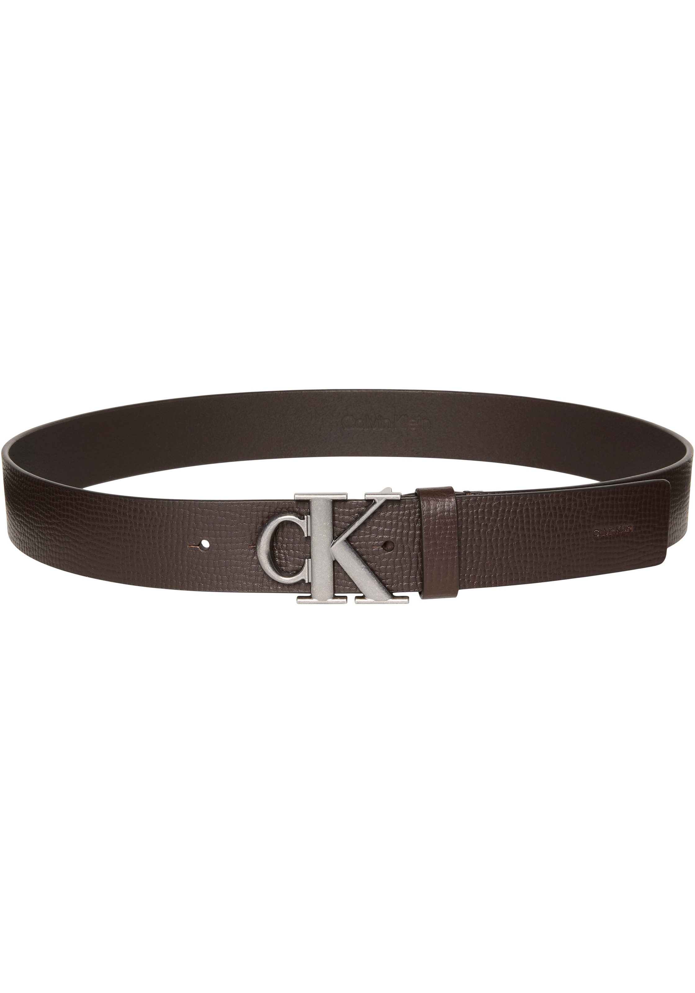 Calvin Klein Ledergürtel "CK BUCKLE 40MM FIXED" Größenverstellbar mit Metal günstig online kaufen