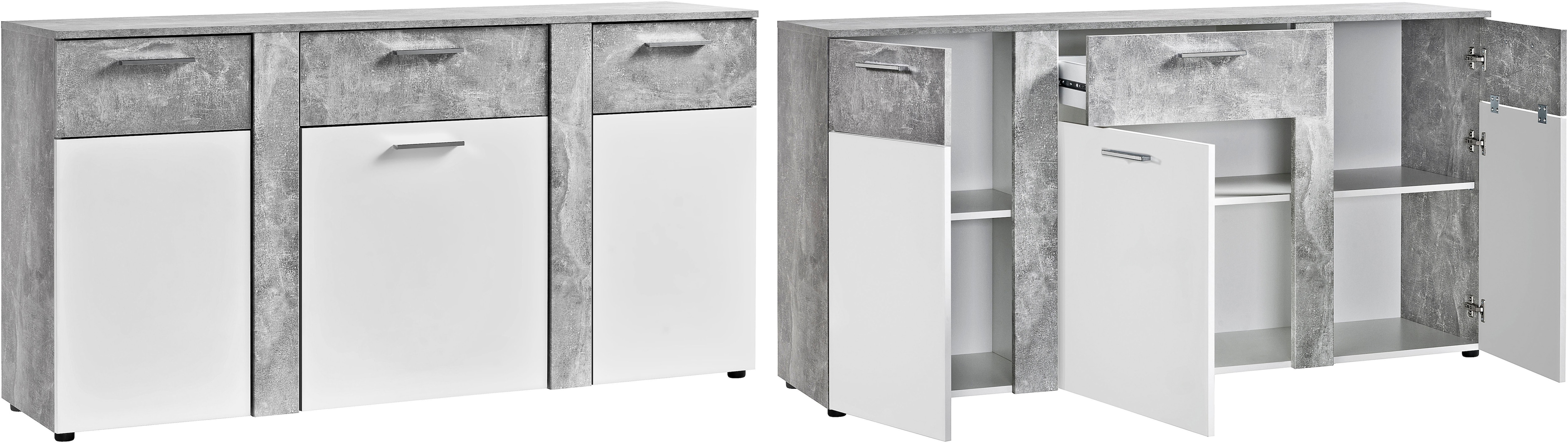 Procontour Kommode "Trenti" Höhe 81 cm, mit variabel verstellbaren Einlegeböden