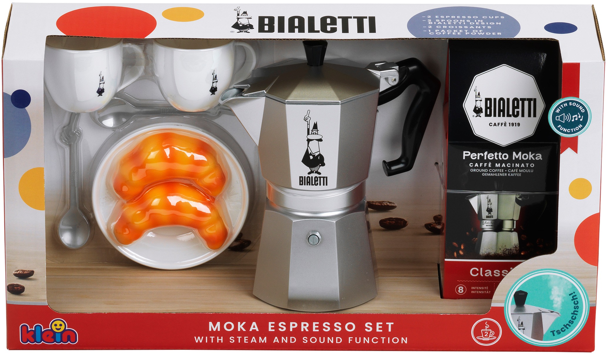 Klein Kinder-Kaffeemaschine »Bialetti - Moka Espresso Set« Mit Sound