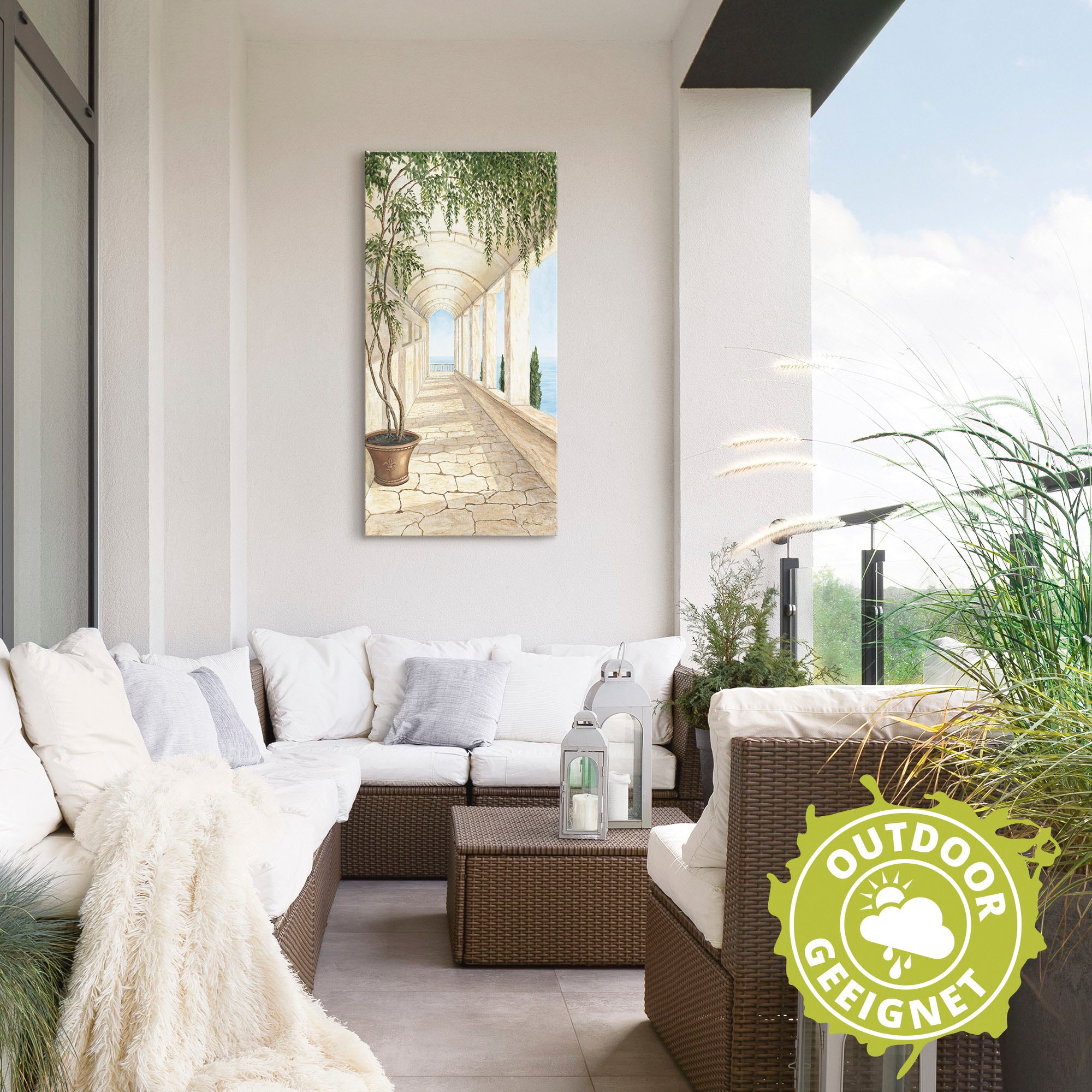Artland Wandbild »Capri«, Gebäude, (1 St.), als Alubild, Outdoorbild, Leinwandbild, Poster, Wandaufkleber