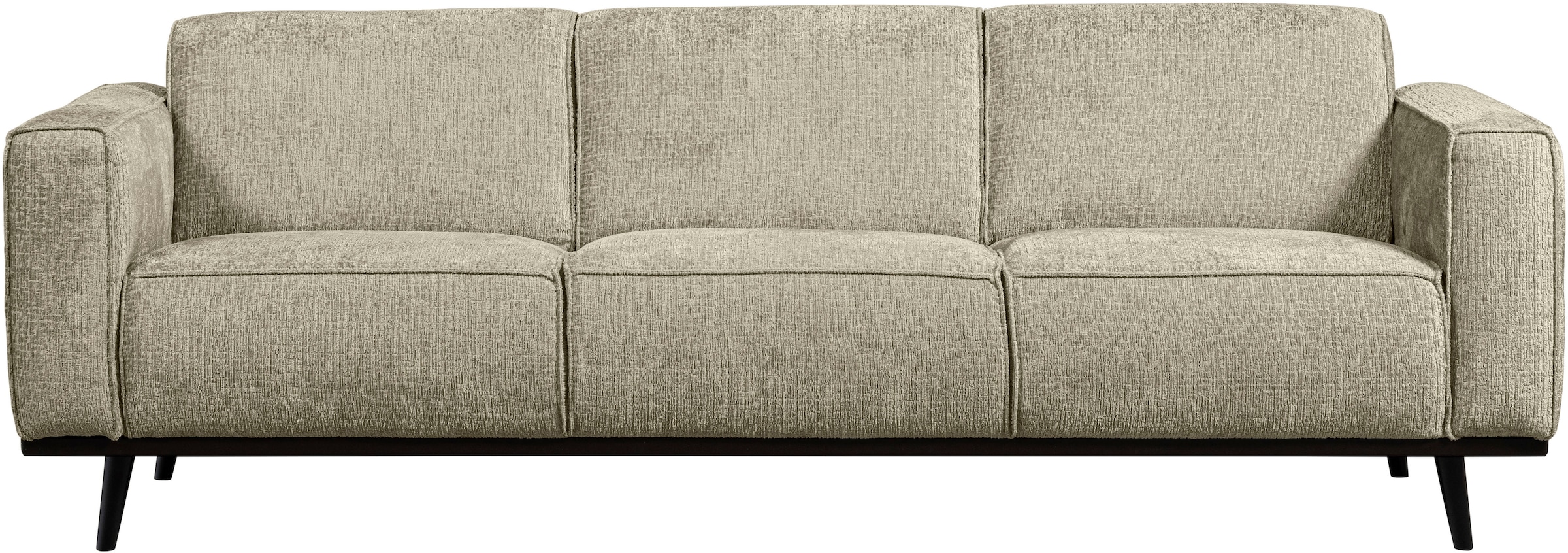 WOOOD 3-Sitzer "Statement, Sofa auf Birke-Gestell, H 77 x B 230 x T 93 cm" mit Bonellfederkern und Wellenunterfederung, Frei im Raum stellbar