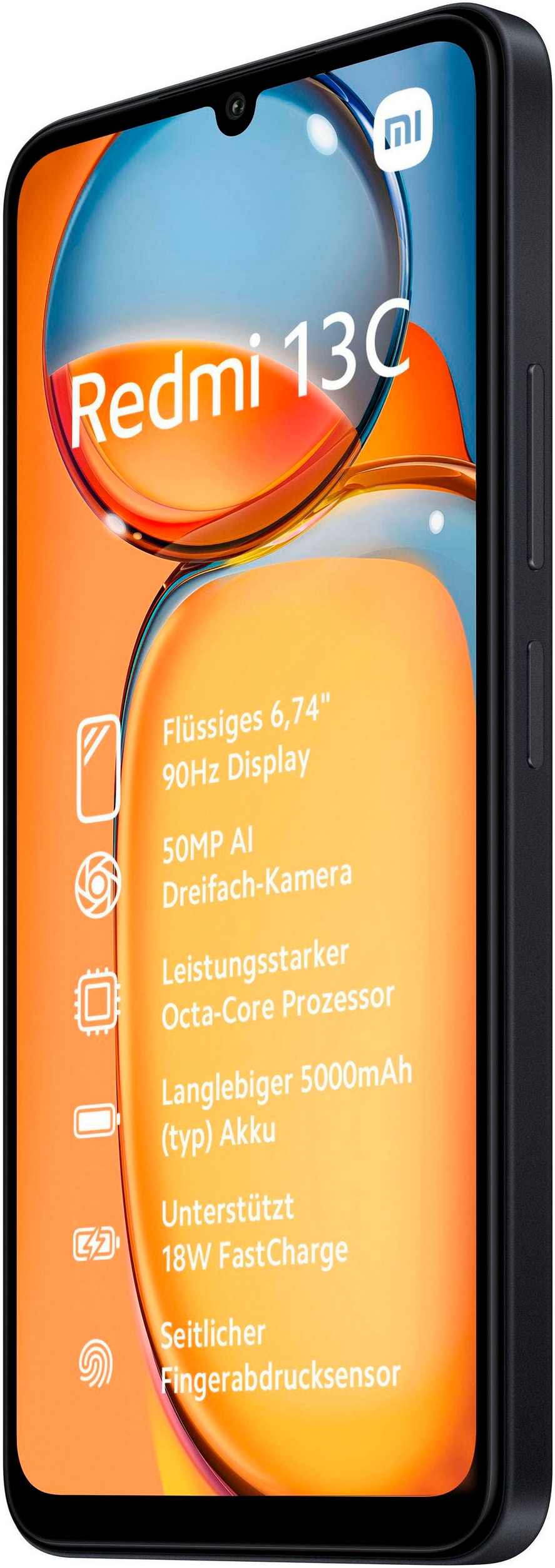 Xiaomi Smartphone »Redmi 13C 4+128GB«, midnight black
