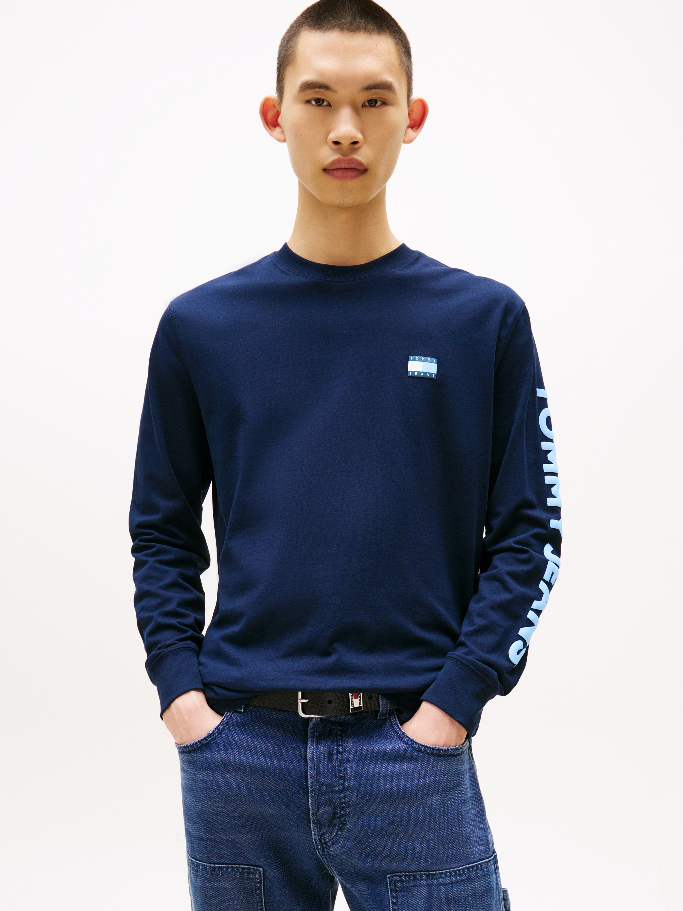 Tommy Jeans Langarmshirt "TJM REG POP COL NW CLSC LS T EXT", Mit Rundhalsau günstig online kaufen