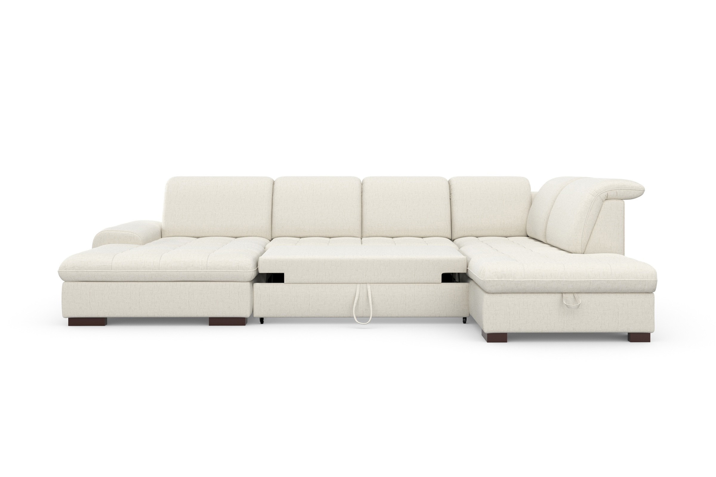 sit&more Wohnlandschaft »Luxor U-Form«, wahlweise mit Bettfunktion, Bettkasten und Kopfteilverstellung