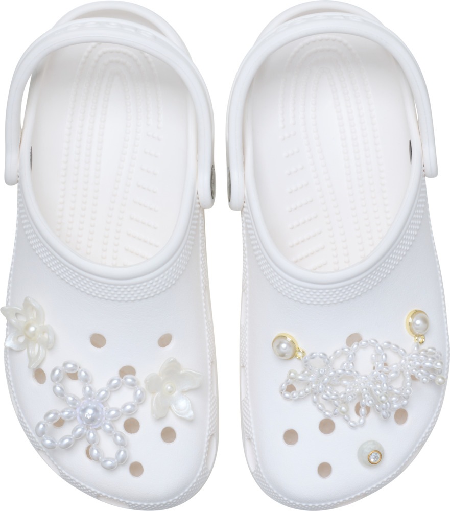 Crocs Schuhanstecker »Jibbitz™ White Pearl«, Elegante Schuhanstecker