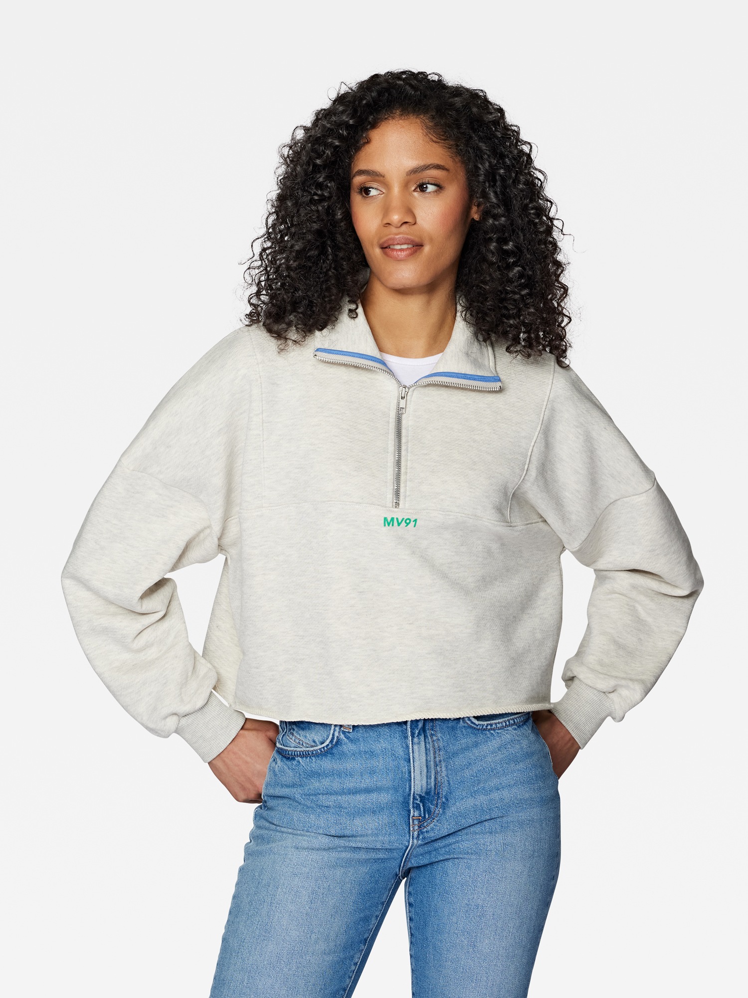 Mavi Langarmshirt »ZIP UP SWEATSHIRT«, Sweatshirt mit Reißverschluss