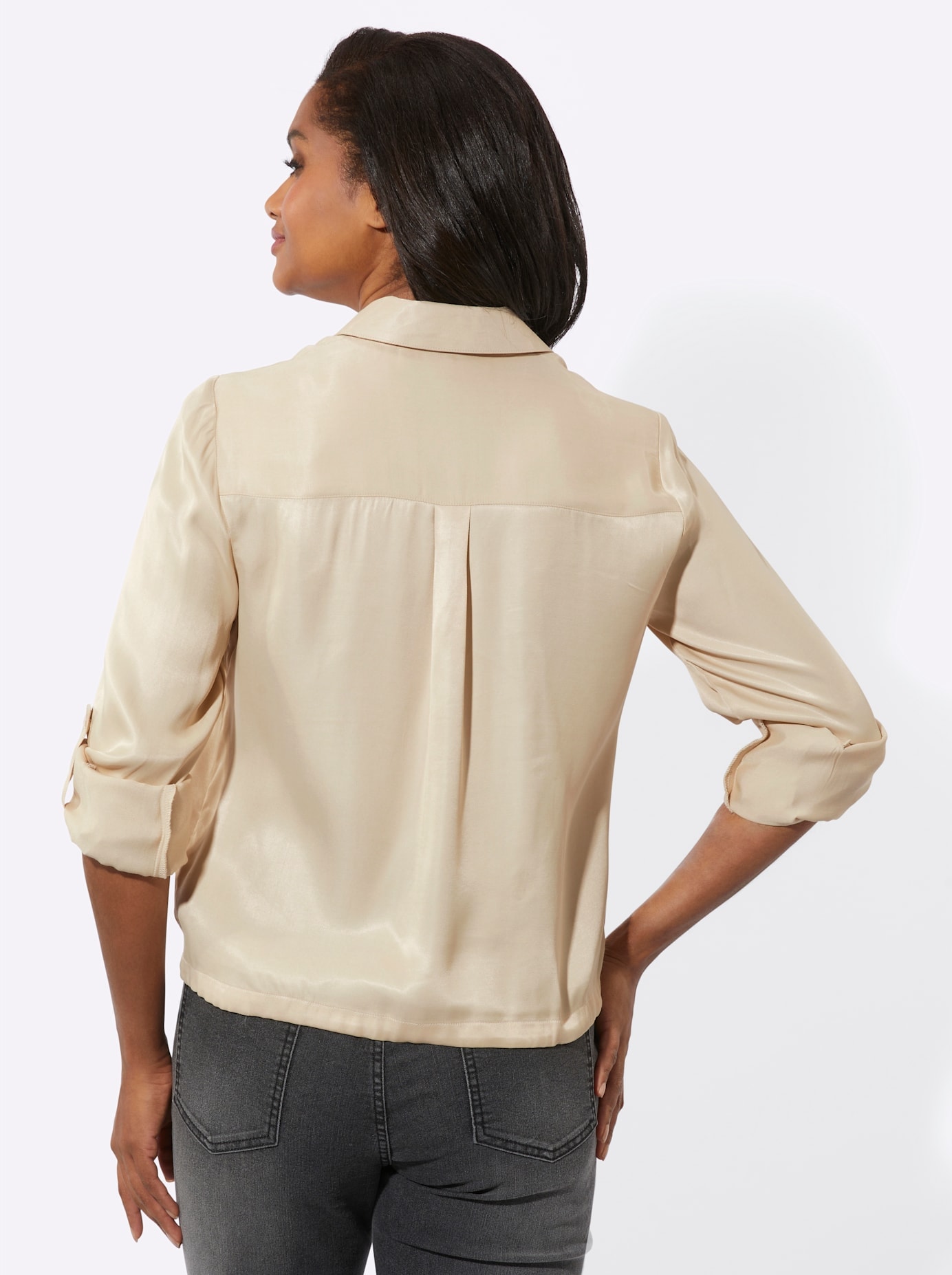 Inspirationen Satinbluse
