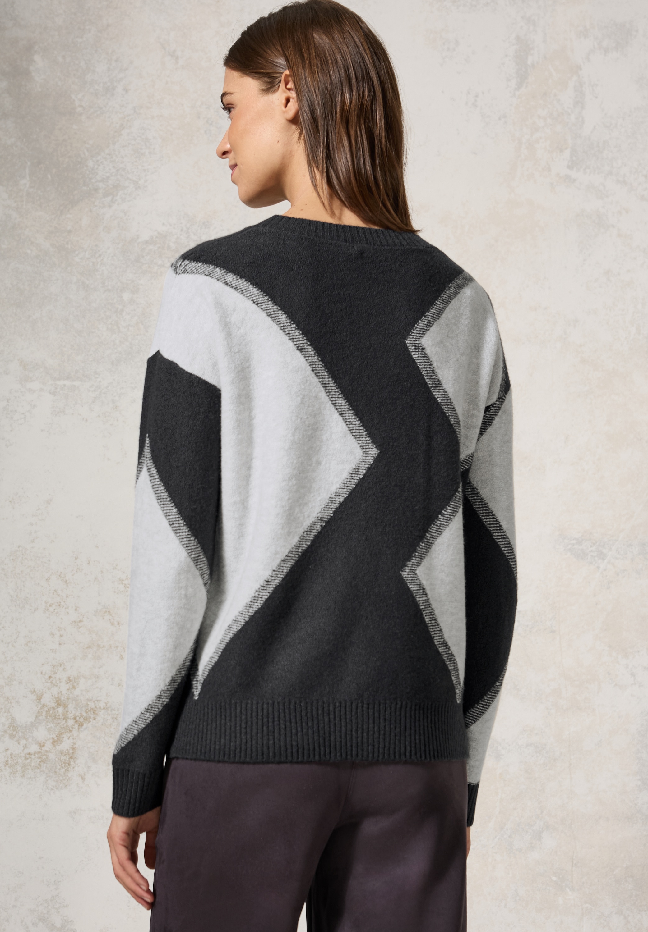 Cecil Strickpullover, mit Rundhalsausschnitt