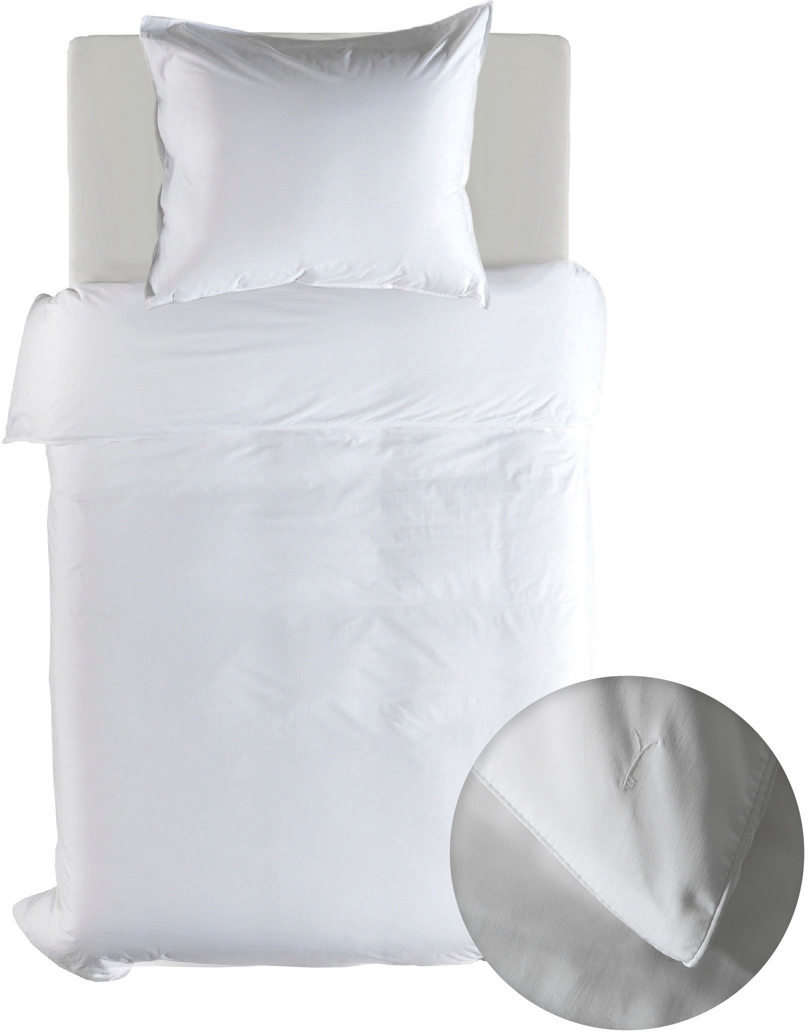 YELLOW Bettwäsche "Suite-Dubai" 2 Stk. tlg. Uni Design, 100% Baumwolle ab 1 günstig online kaufen