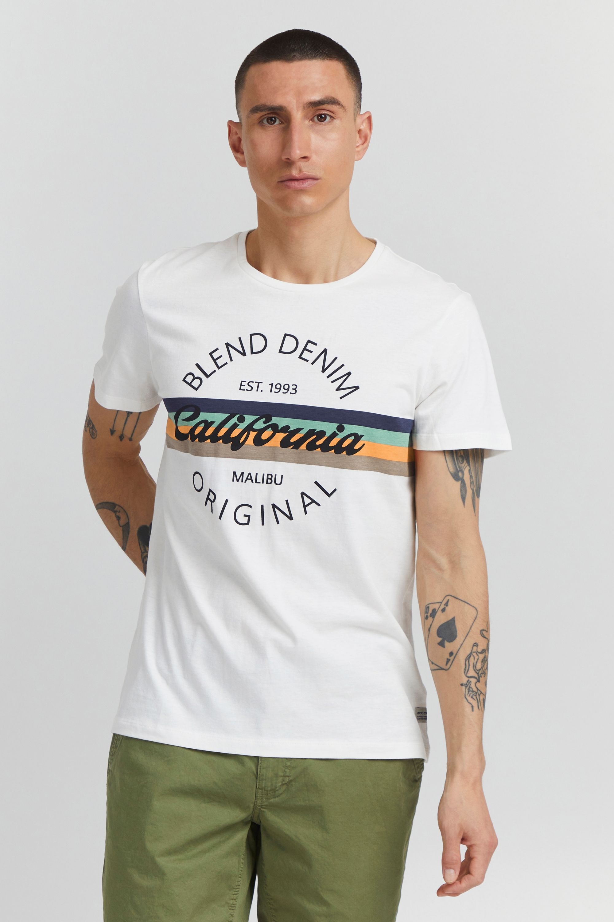 BLEND BHAdamus T-Shirt White Size L 4