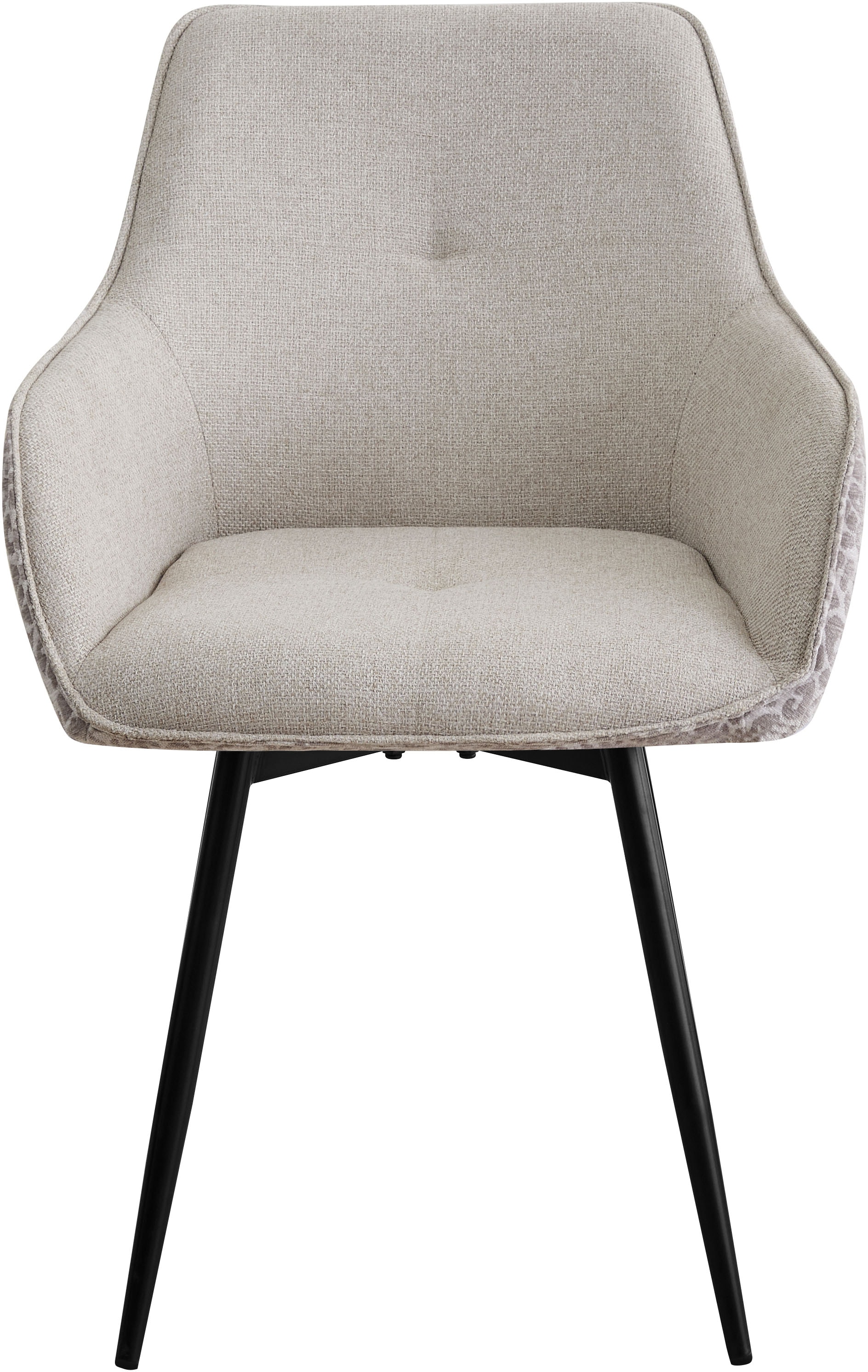OTTO home Esszimmerstuhl »Lincoln« (Set) 2 Stk.moderner Stuhl mit Leopardenlook, Webstoff und 360°-Drehfunktion
