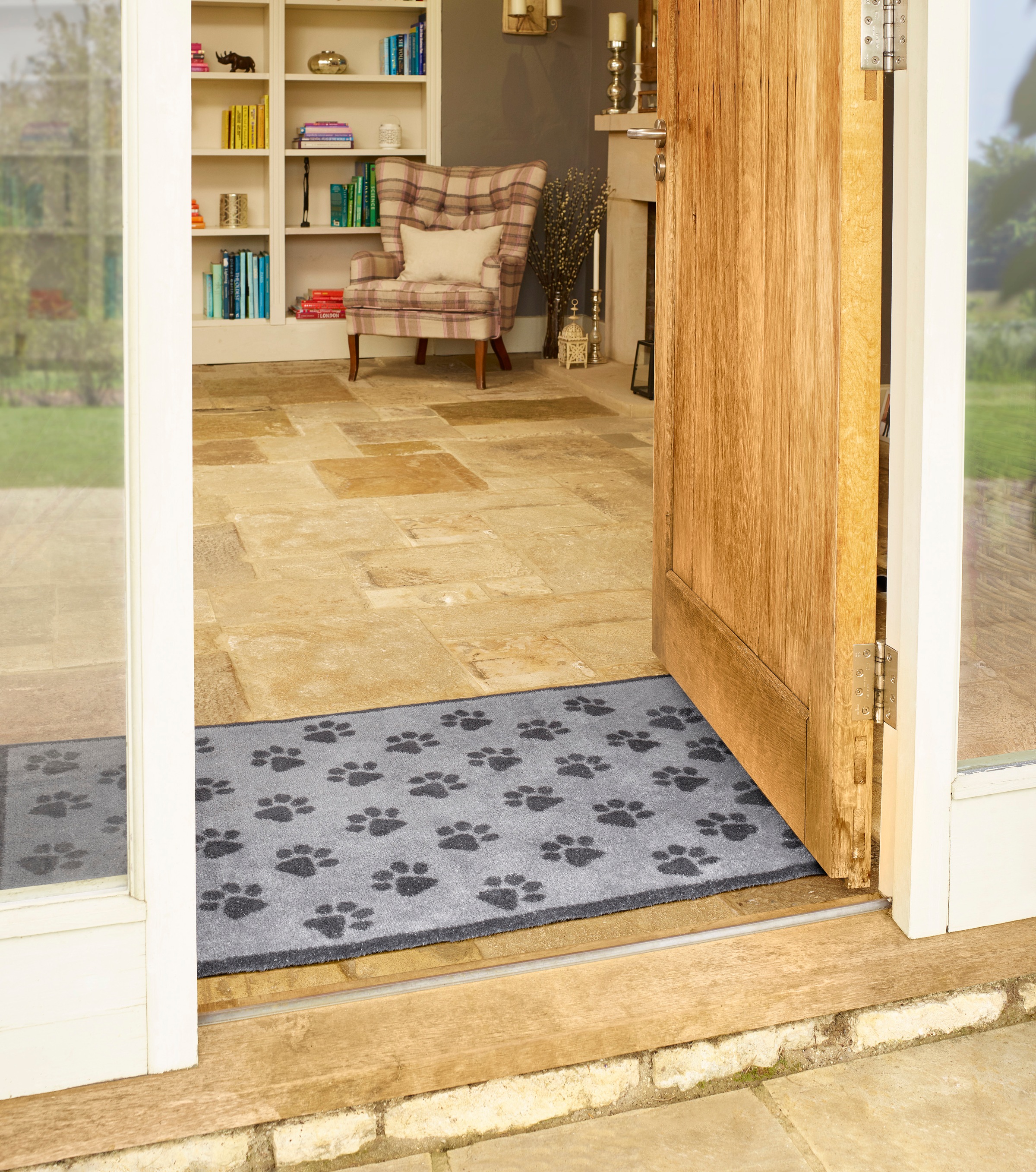 Turtle Mat Teppich »Paws Grey«, rechteckig, 9 mm Höhe