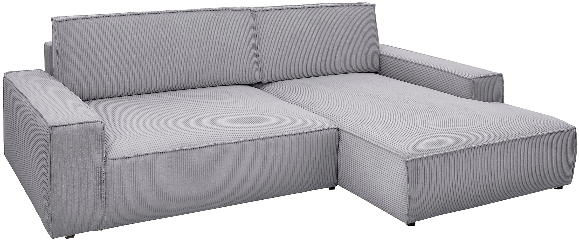 Home affaire Ecksofa »NEU: SHERWOOD XXL 284, Big-Sofa L-Form, tiefe Sitzfläche 95 cm, Cord«, Recamiere rechts/links, als Schlafsofa stellbar, Cord u. Leinenoptik