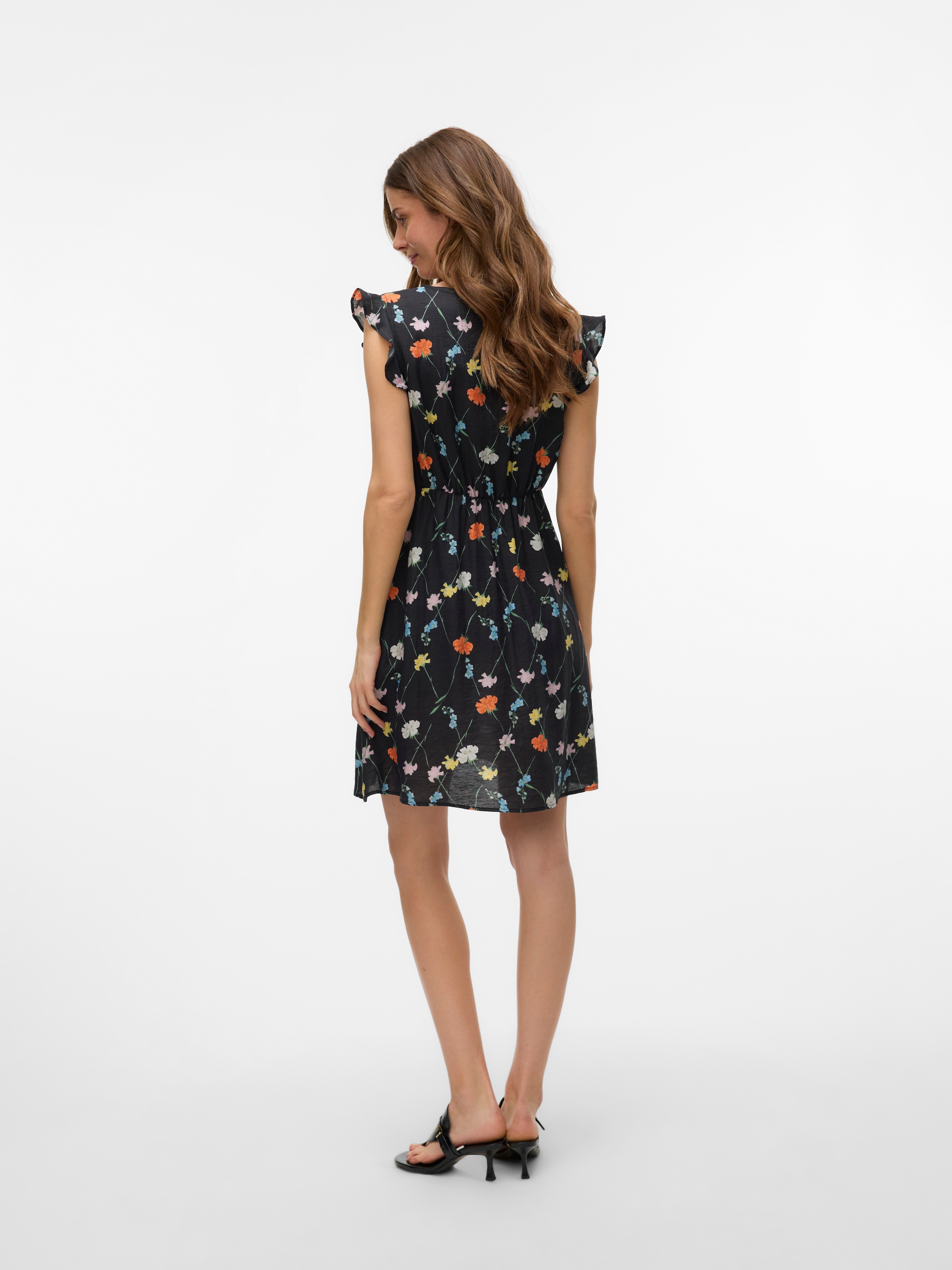 Vero Moda Maxikleid "VMFLORA OLGA CS SHORT DRESS WVN GA", Sommerkleid günstig online kaufen