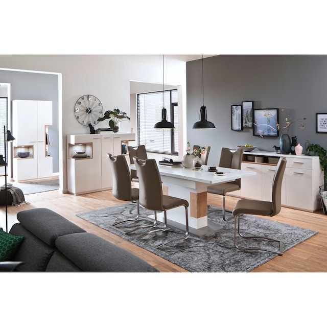MCA furniture Freischwinger »Artos«, (Set), 2 St., Leder, Stuhl mit  Echtlederbezug, bis 140 Kg belastbar bestellen | BAUR