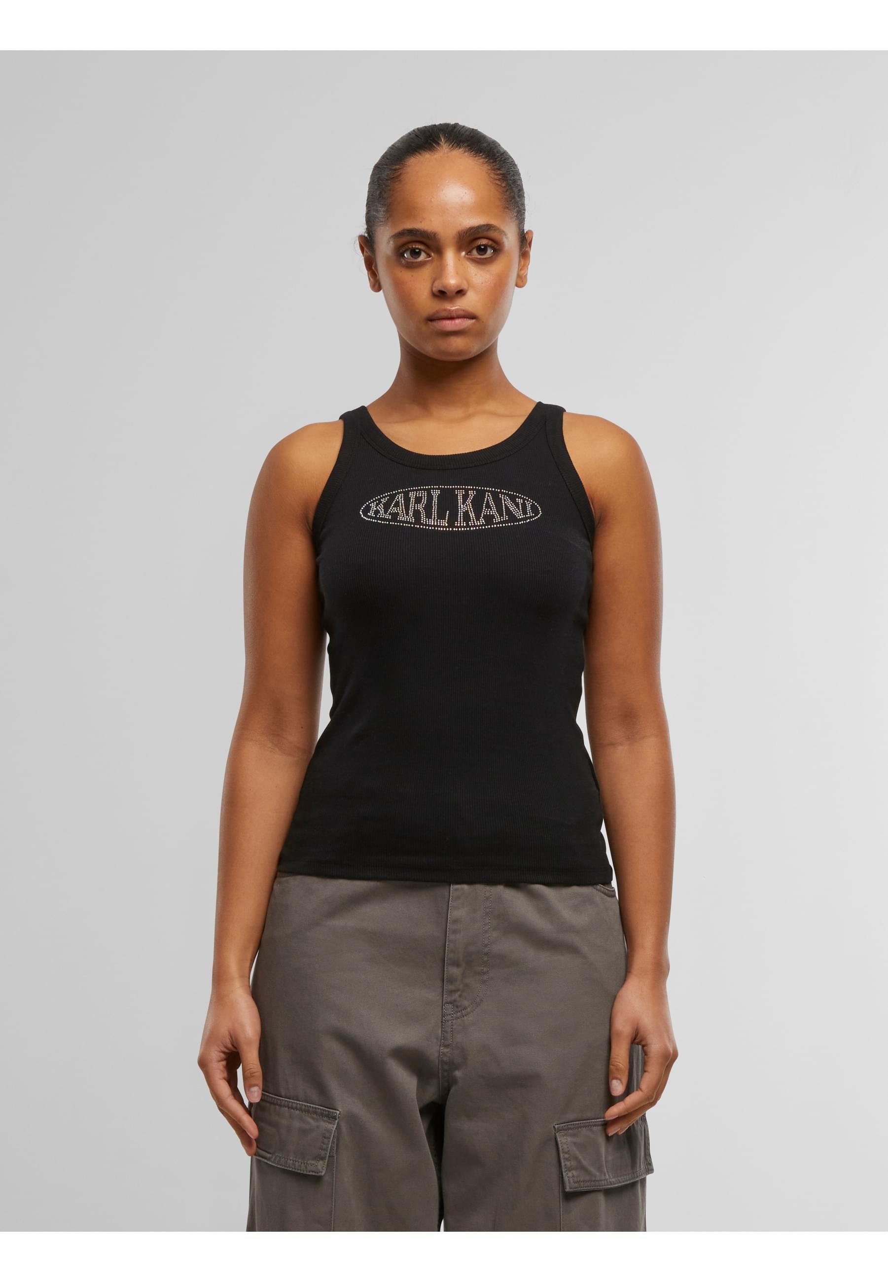 Karl Kani Muskelshirt »Karl Kani Woven Signature Rhinestone Rib Tank«, (1 tlg.)