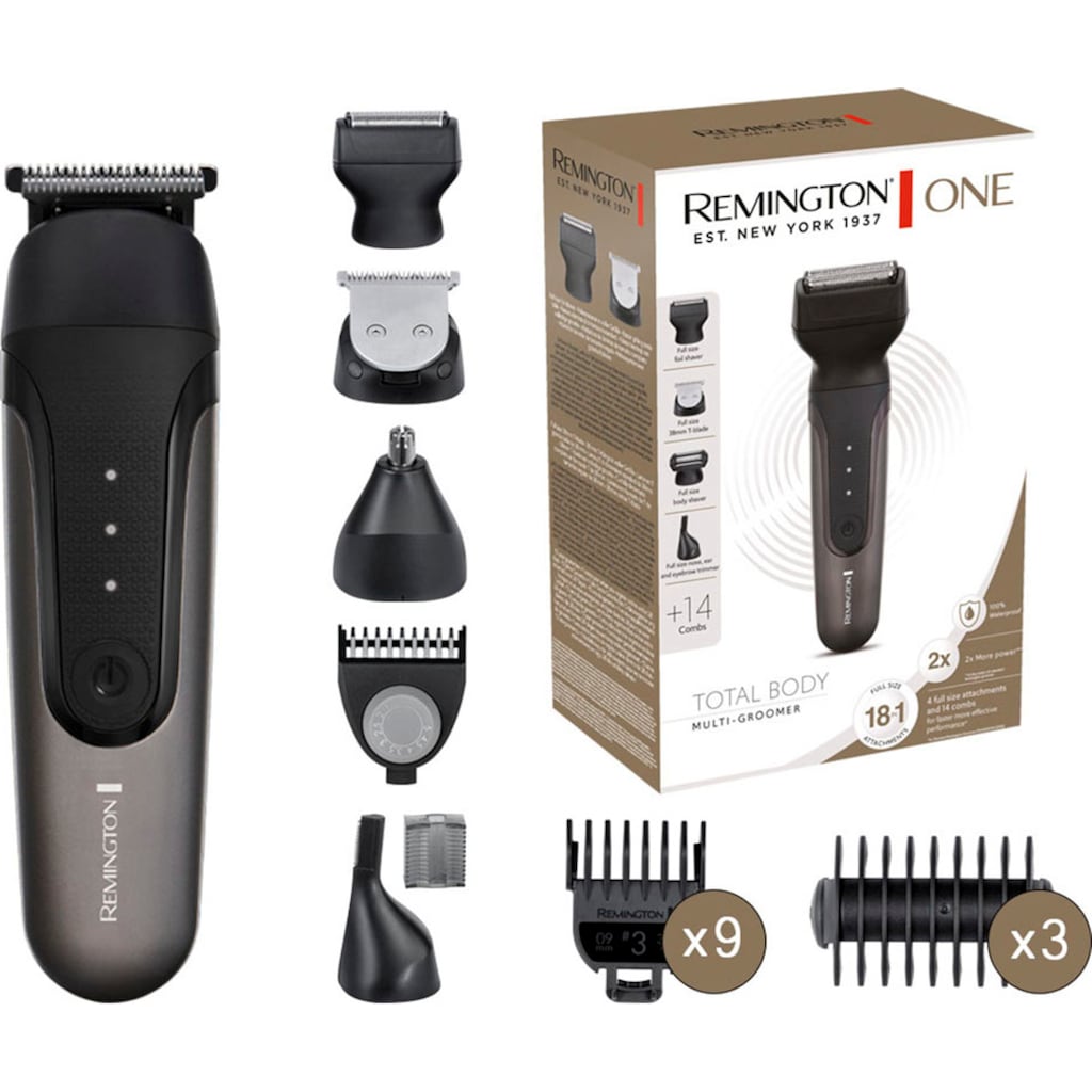 Remington Haar- und Bartschneider »PG780 One Totalbody Multigroomer«, 4 Aufsätze