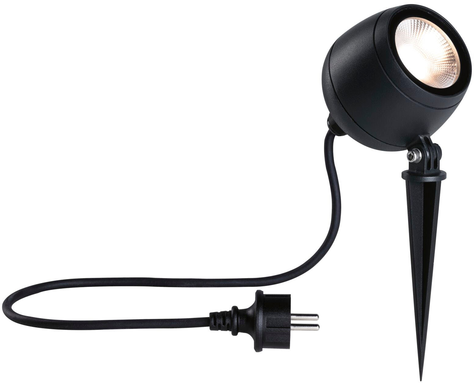 Paulmann LED Gartenstrahler "Kikolo", 1 flammig, Outdoor 230V Spot Kikolo 60 3000K anthrazit