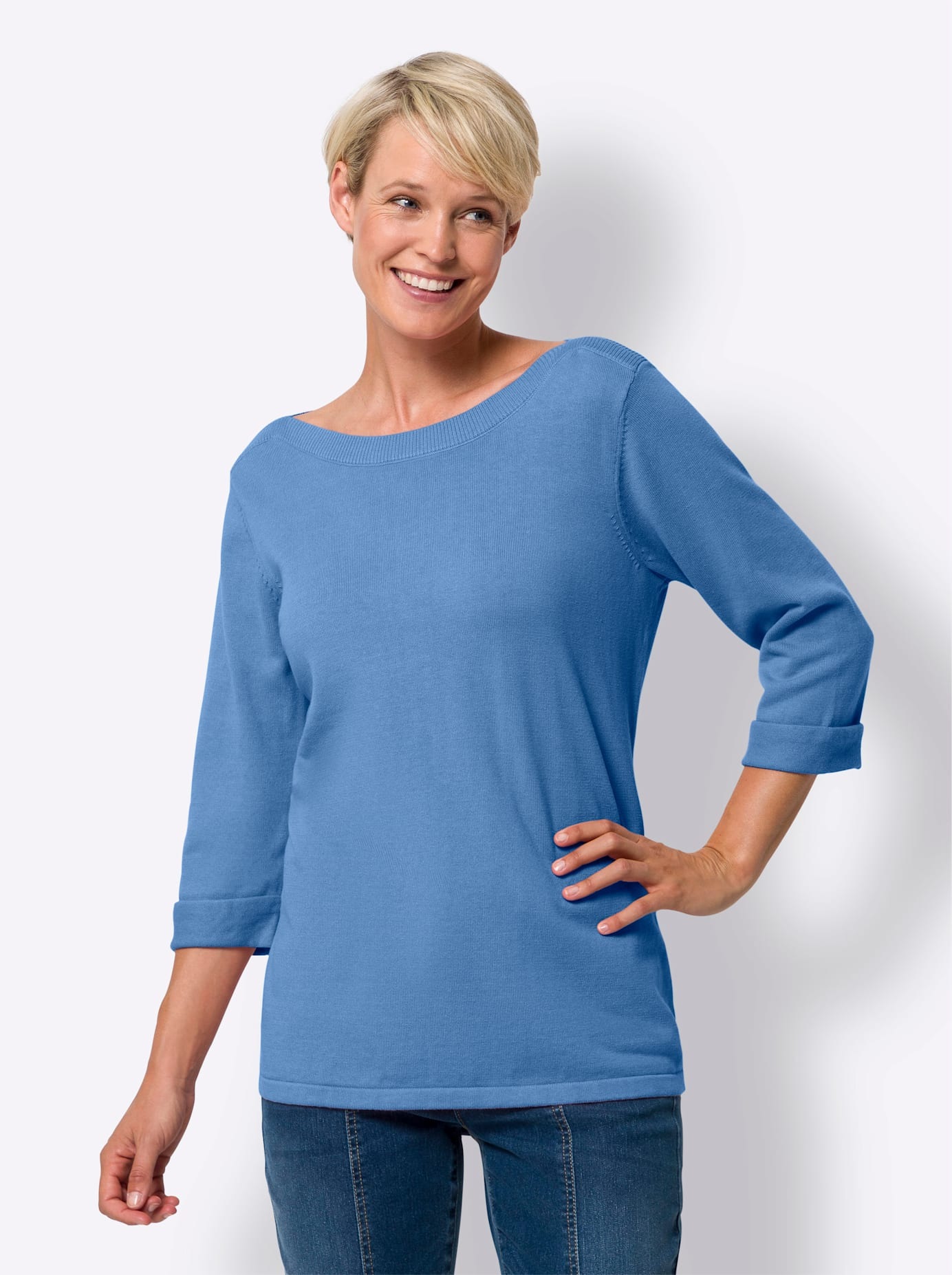 Classic Basics 3/4 Arm-Pullover "Pullover" günstig online kaufen