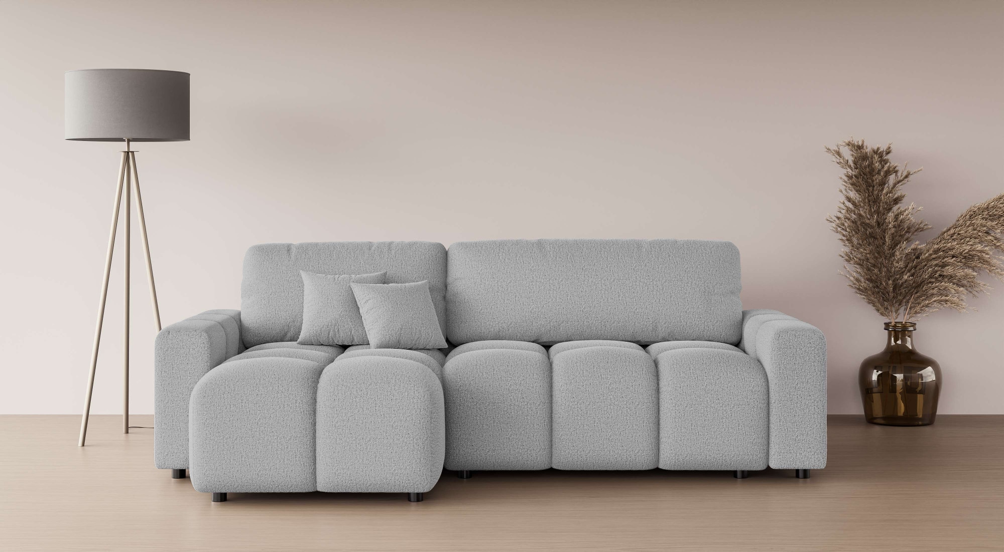 Home affaire Ecksofa "FELICI, Schlafsofa 233cm, L-Form mit Recamiere beidse günstig online kaufen