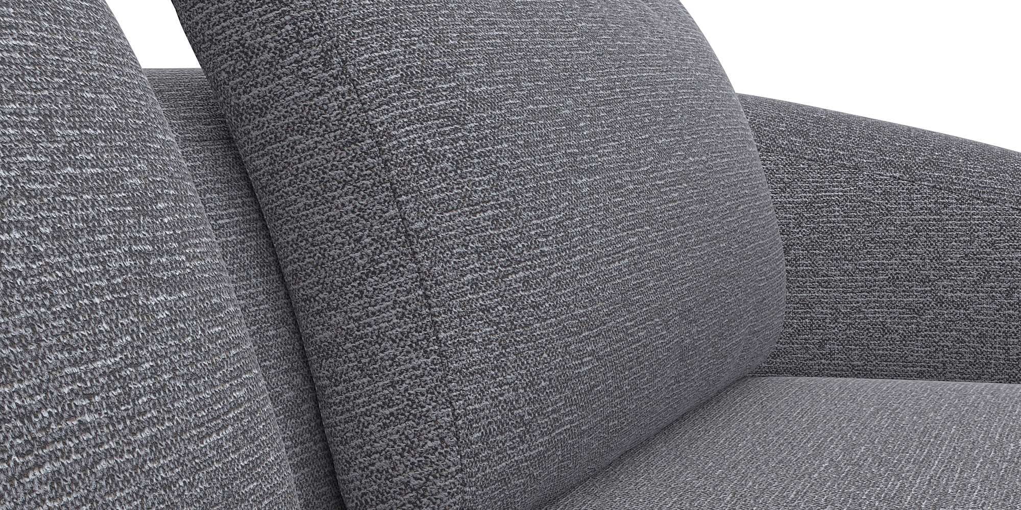 FLEXLUX Wohnlandschaft »Torino, rund, L-Form, Sofa-Ecke mit Recamiere, Longchair-Sofa«, Modernes, organisches Sofa-Design, Kaltschaum, Wellenunterfederung