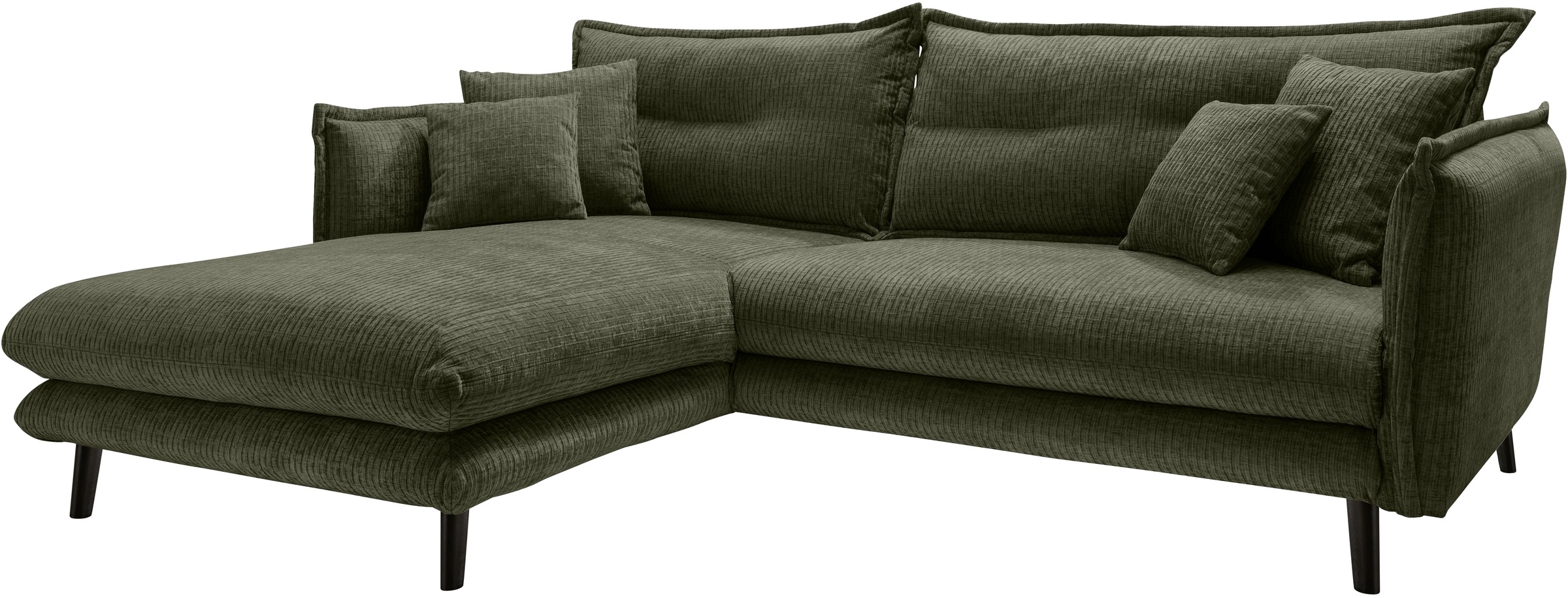 Thumbnail - Home affaire Ecksofa "Lazio modernes Design, bequem, schmale Armlehnen, OTTOs Choice" zwei verschiedene Fußfarben wählba...