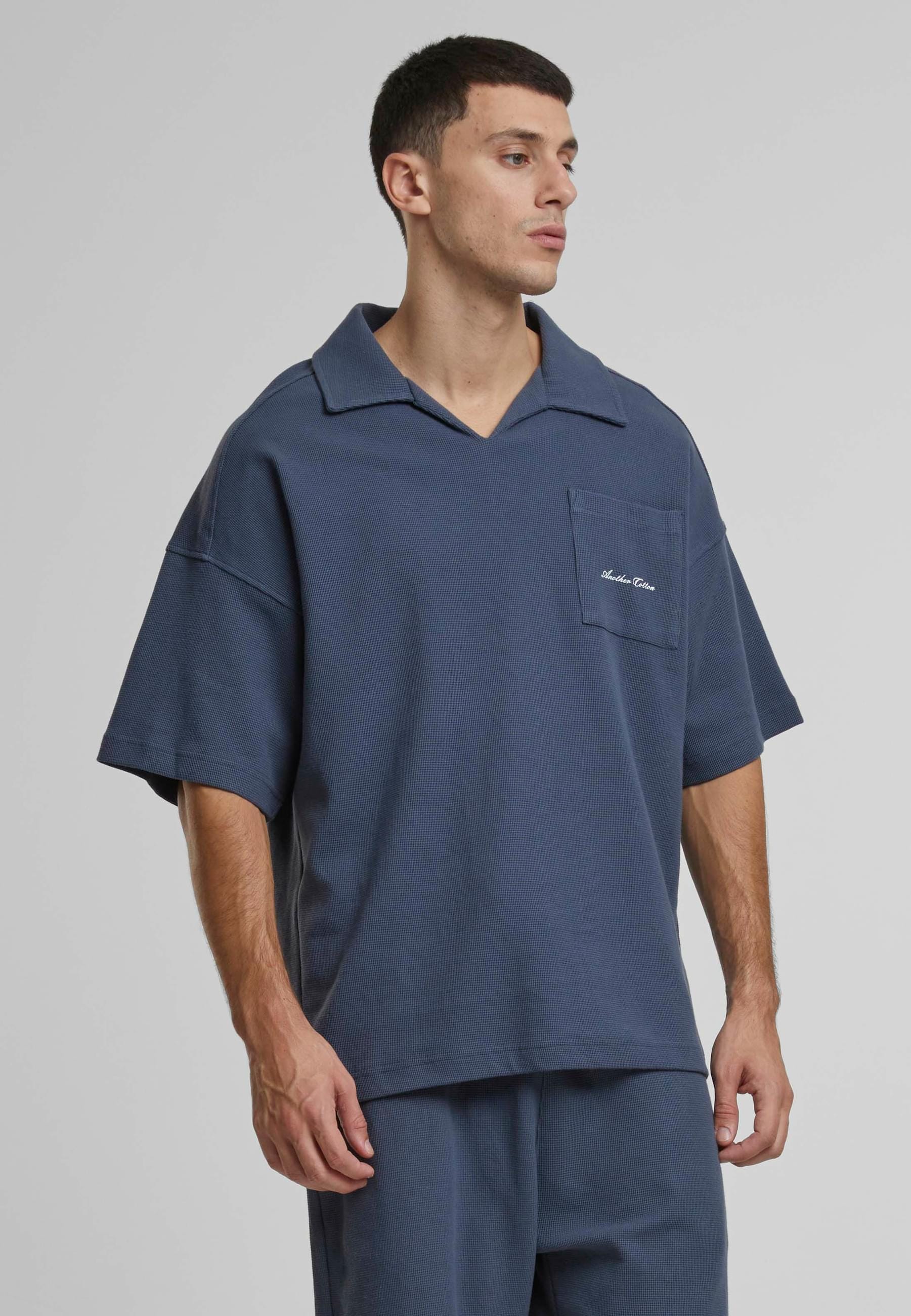 Another Cotton Lab Poloshirt »Another Cotton Lab Another Waffle Oversized Polo Shirt«, (1 tlg.)